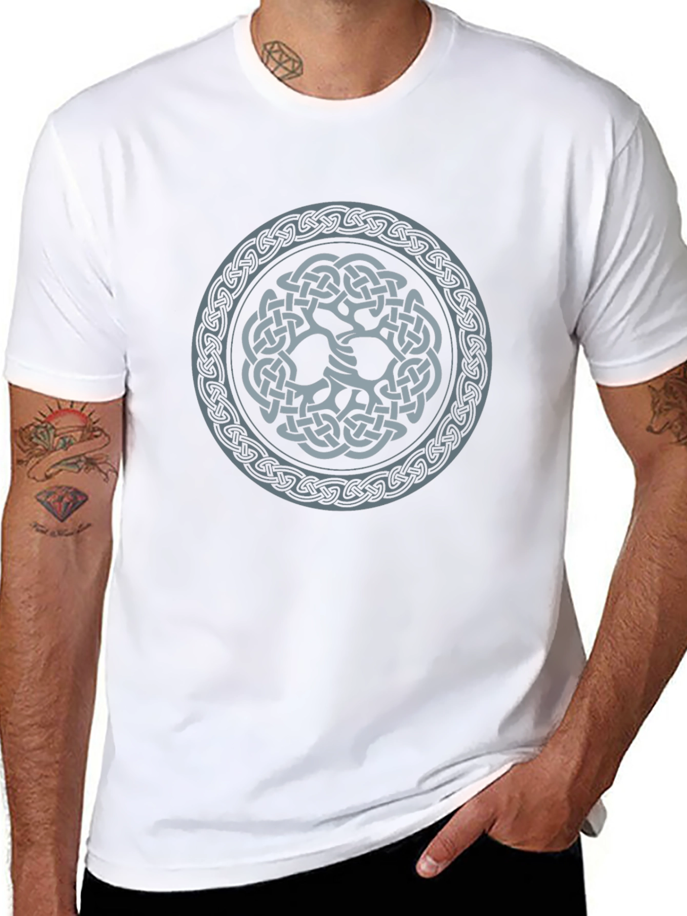 Celtic Knot Design Black T-Shirt