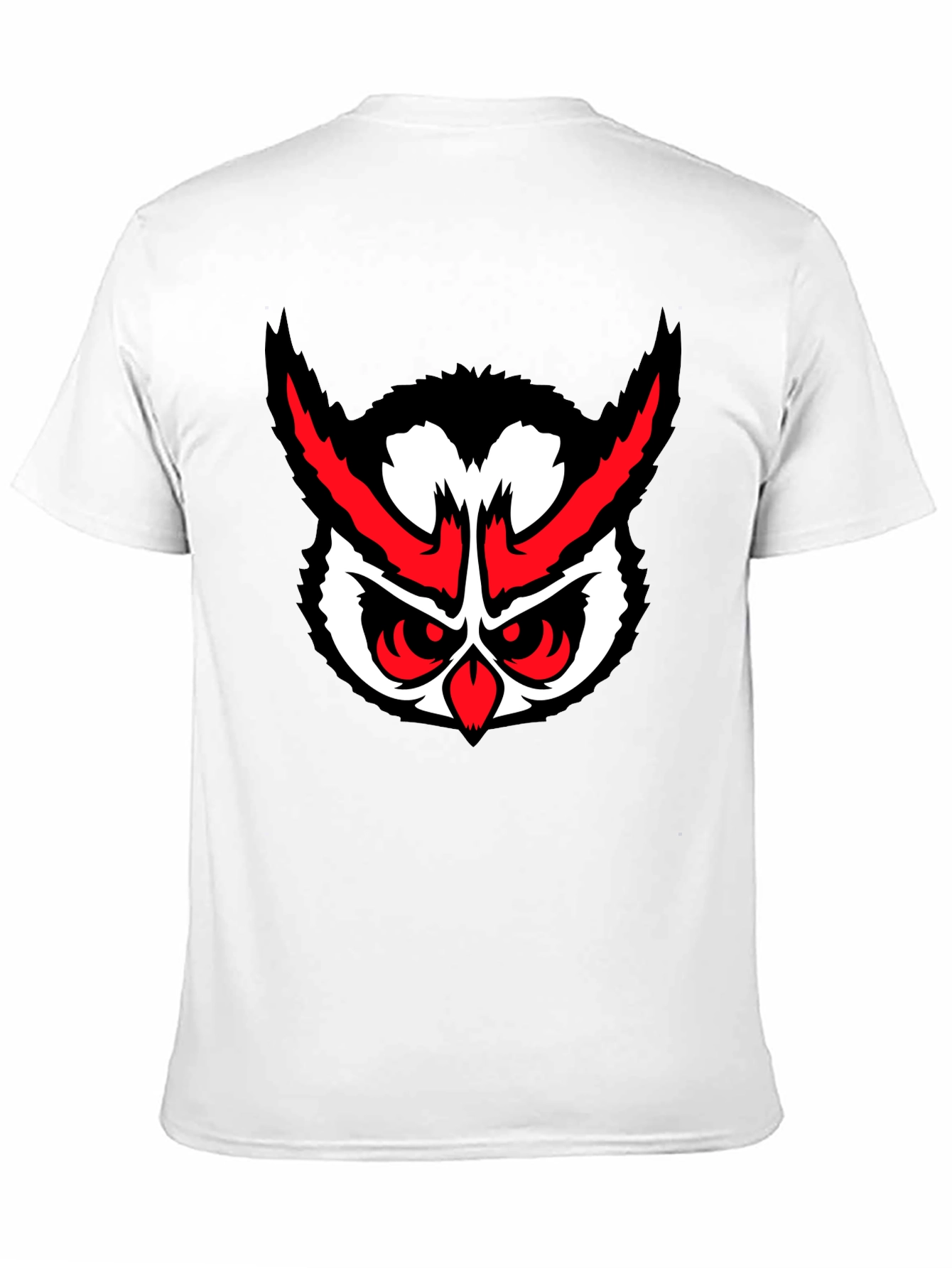 Mens Black Owl Graphic T-Shirt