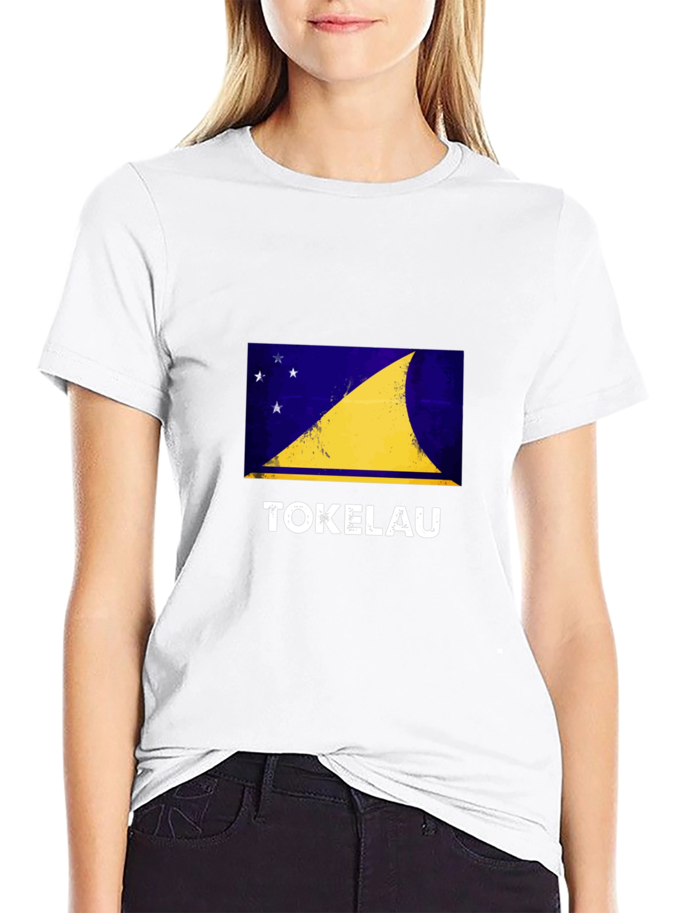 Tokelau Flag Graphic Tee - Black