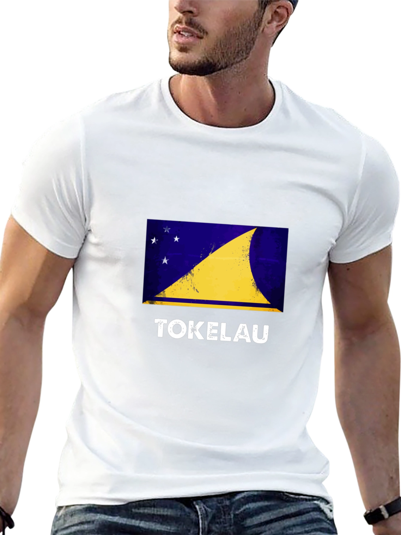 Tokelau Flag Graphic Tee - Black