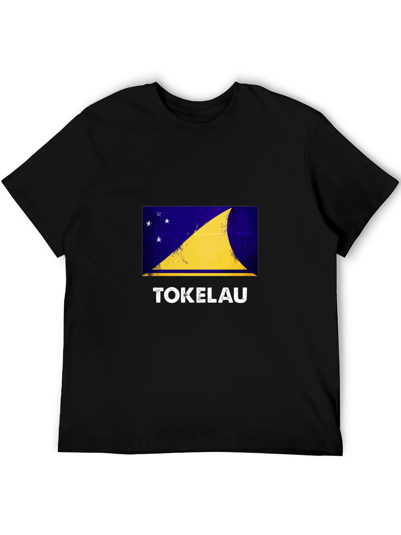 Tokelau Flag Graphic Tee - Black