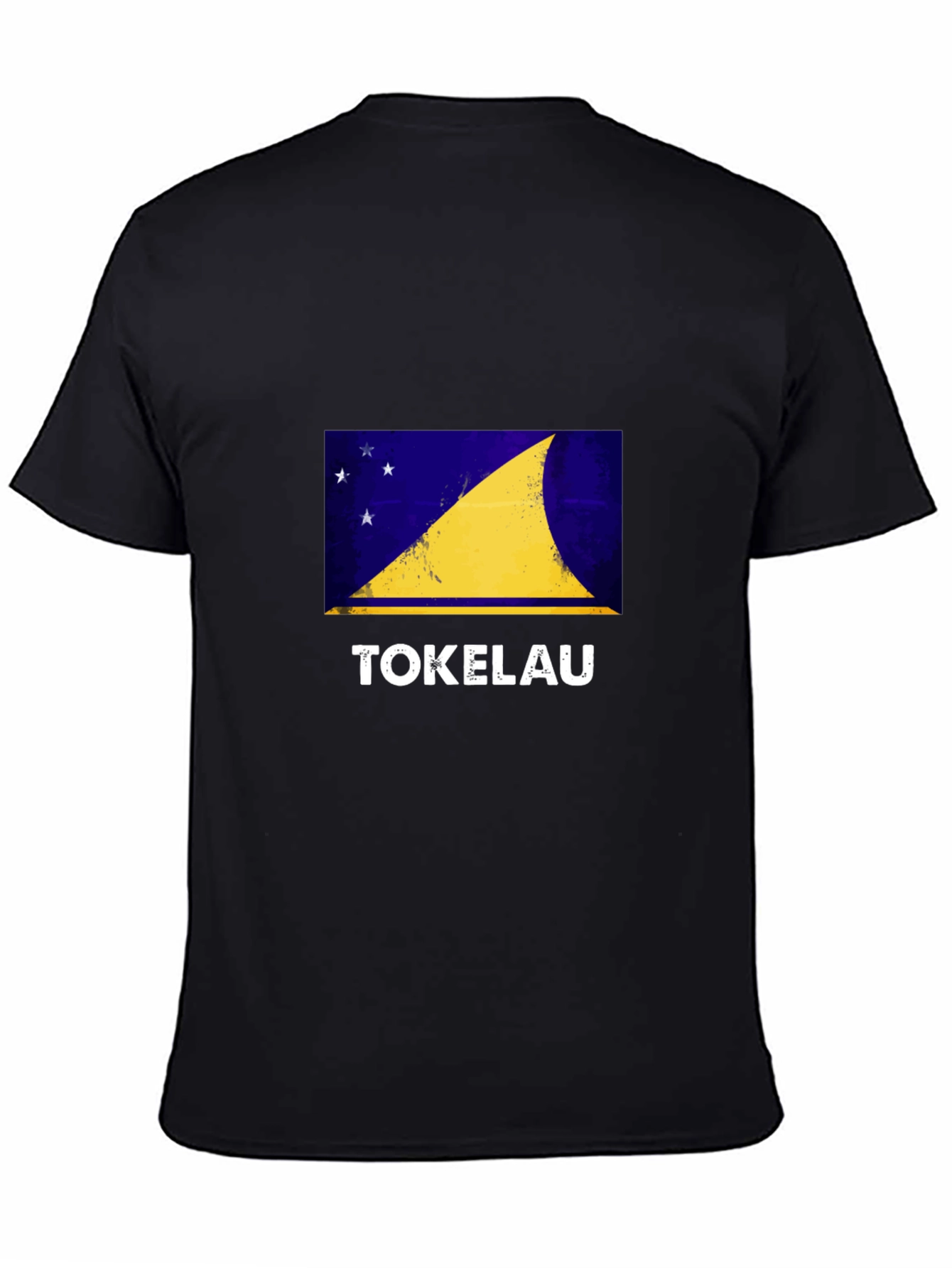 Tokelau Flag Graphic Tee - Black