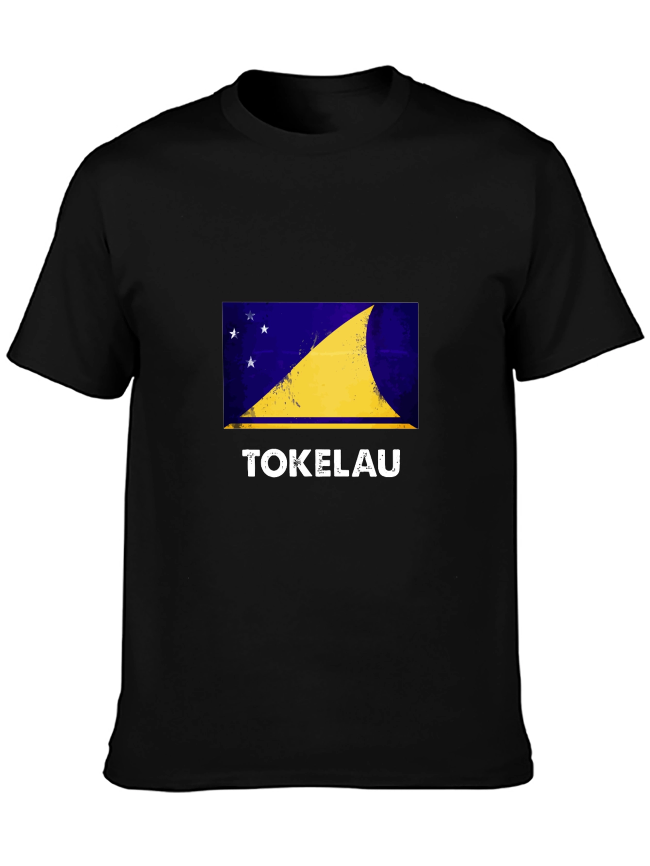 Tokelau Flag Graphic Tee - Black