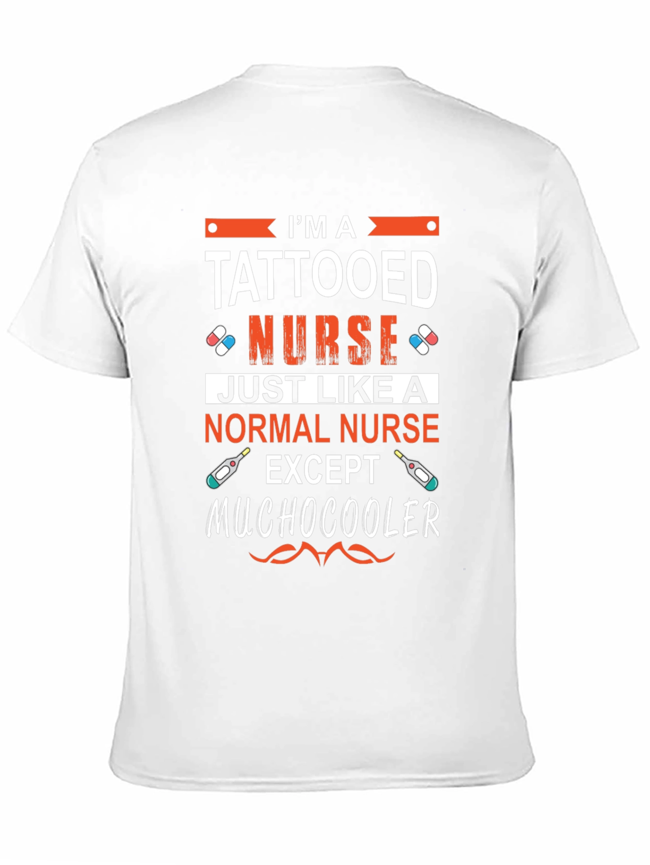 Tattooed Nurse Humor T-Shirt