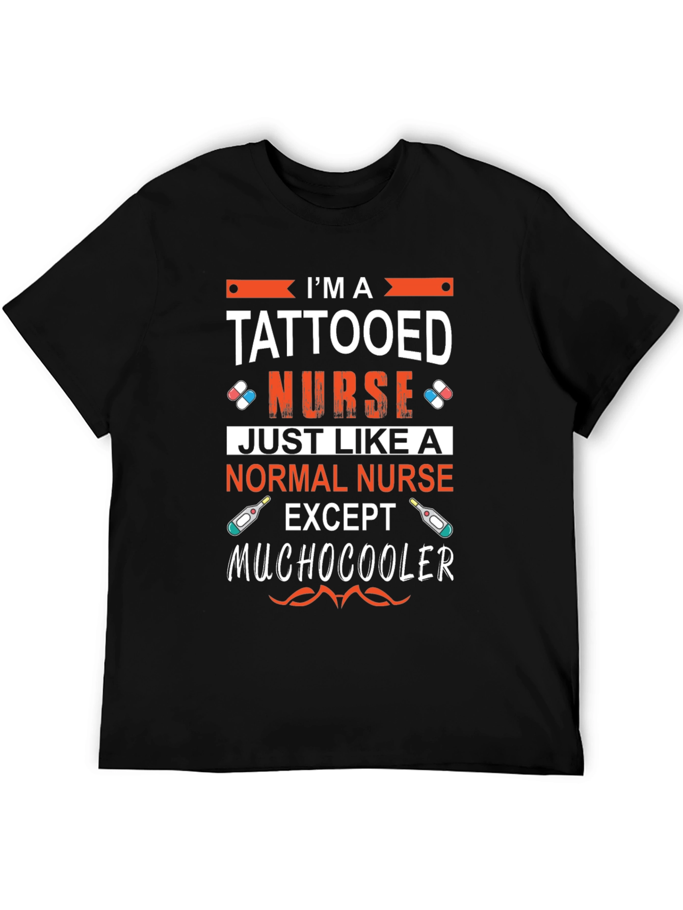 Tattooed Nurse Humor T-Shirt