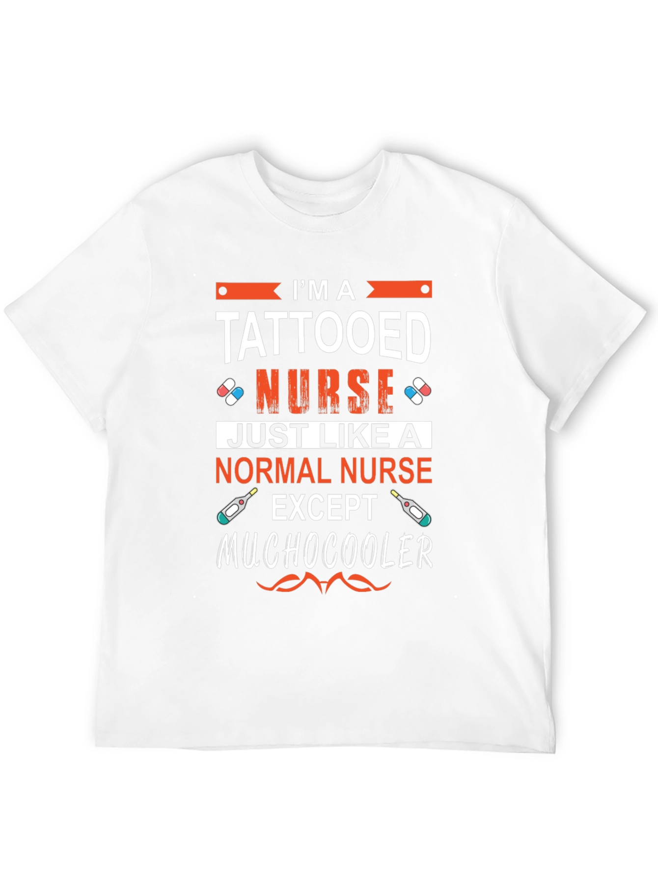 Tattooed Nurse Humor T-Shirt