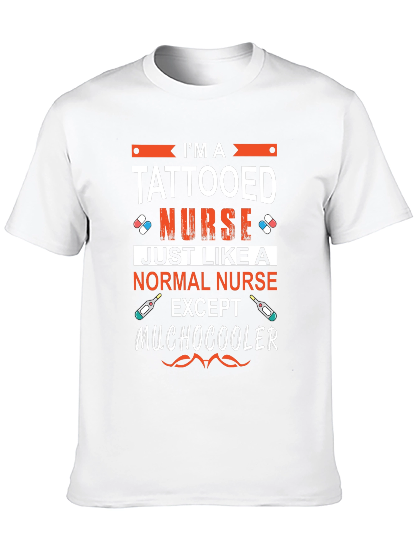Tattooed Nurse Humor T-Shirt