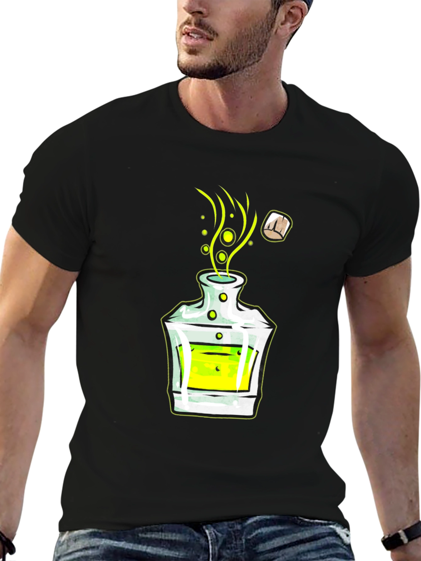Potion Graphic T-Shirt - Black