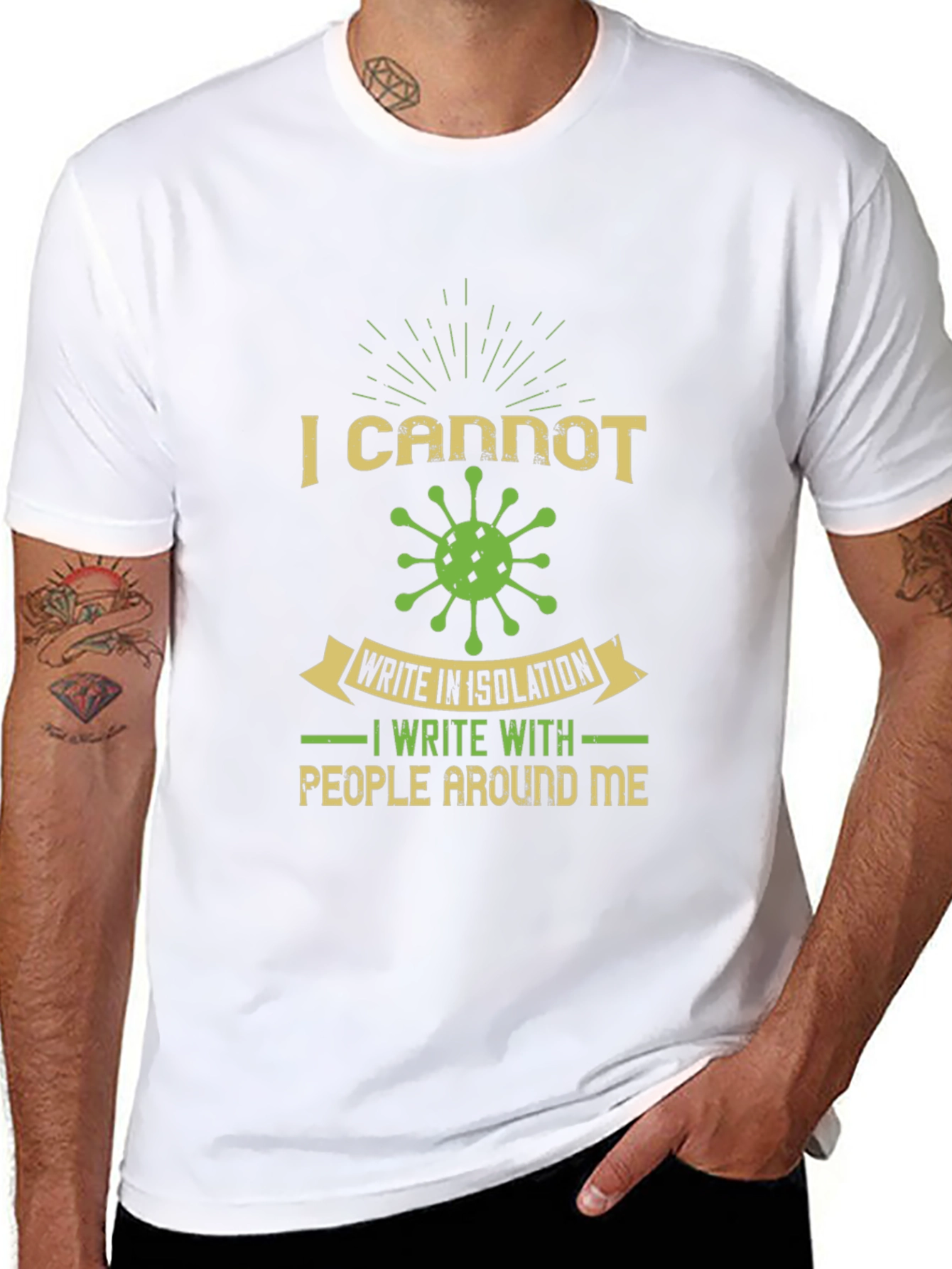 I Cannot Write in Isolation Graphic Tee