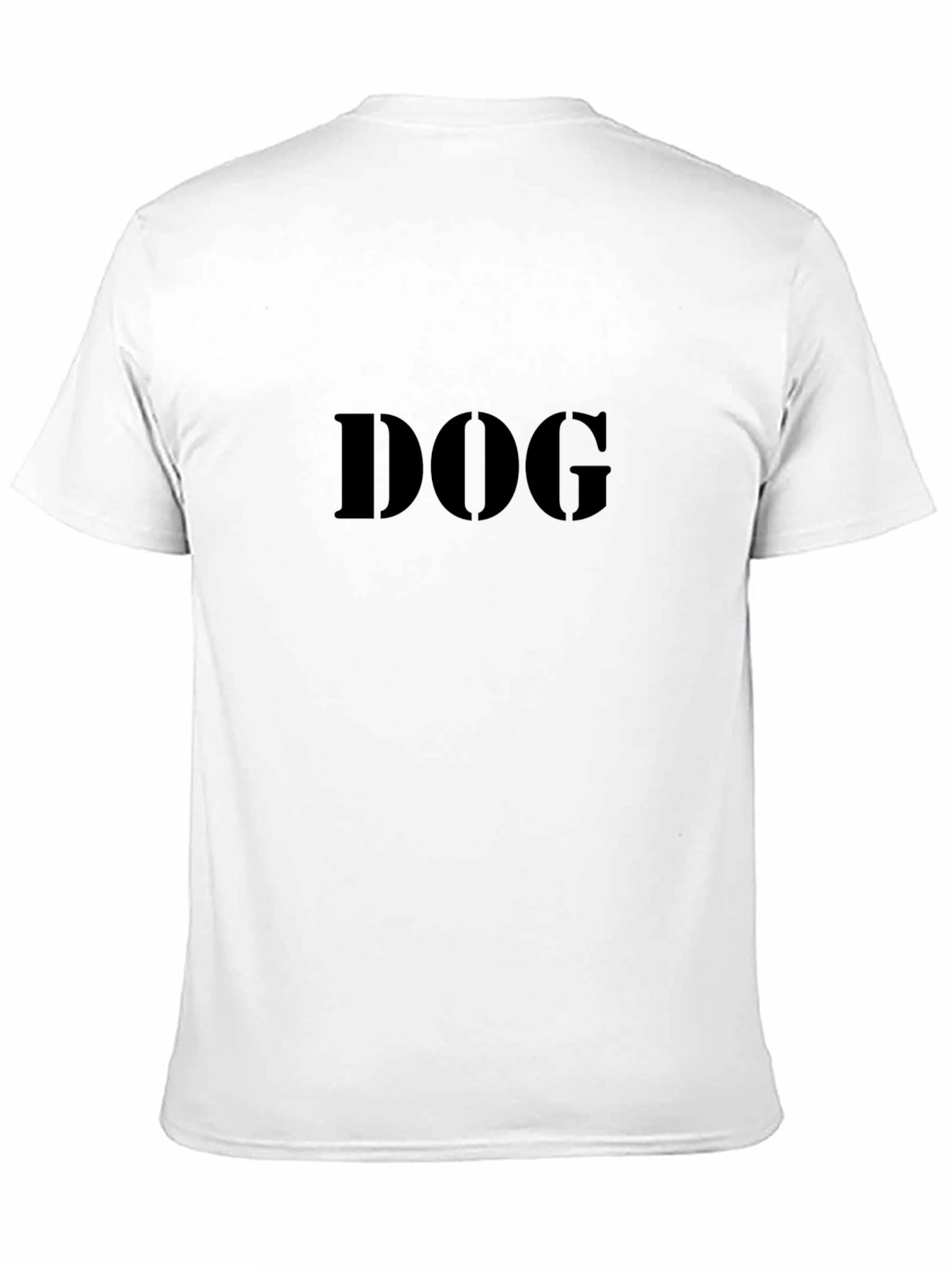 DOG Graphic T-Shirt - Black Crew Neck Tee