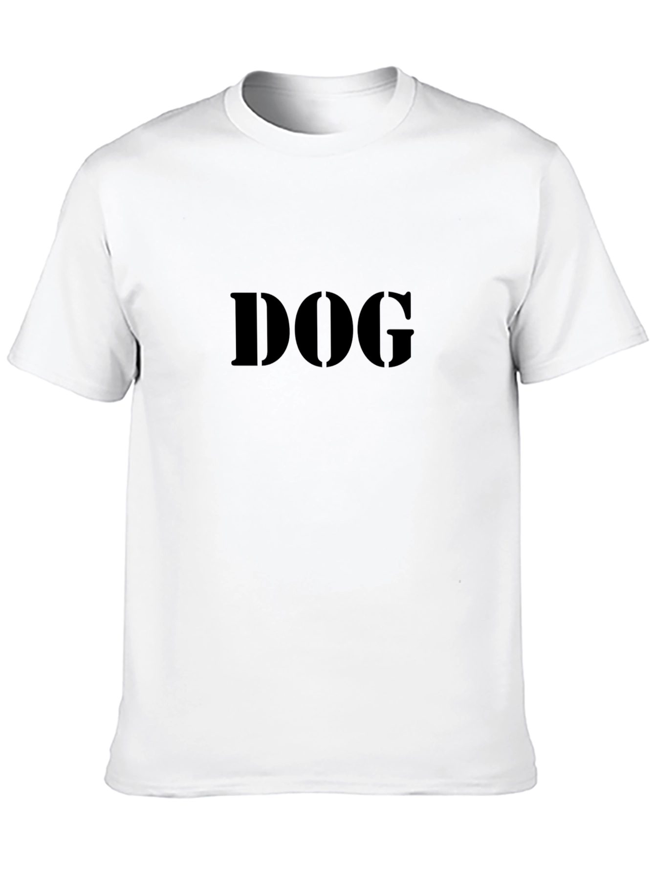 DOG Graphic T-Shirt - Black Crew Neck Tee