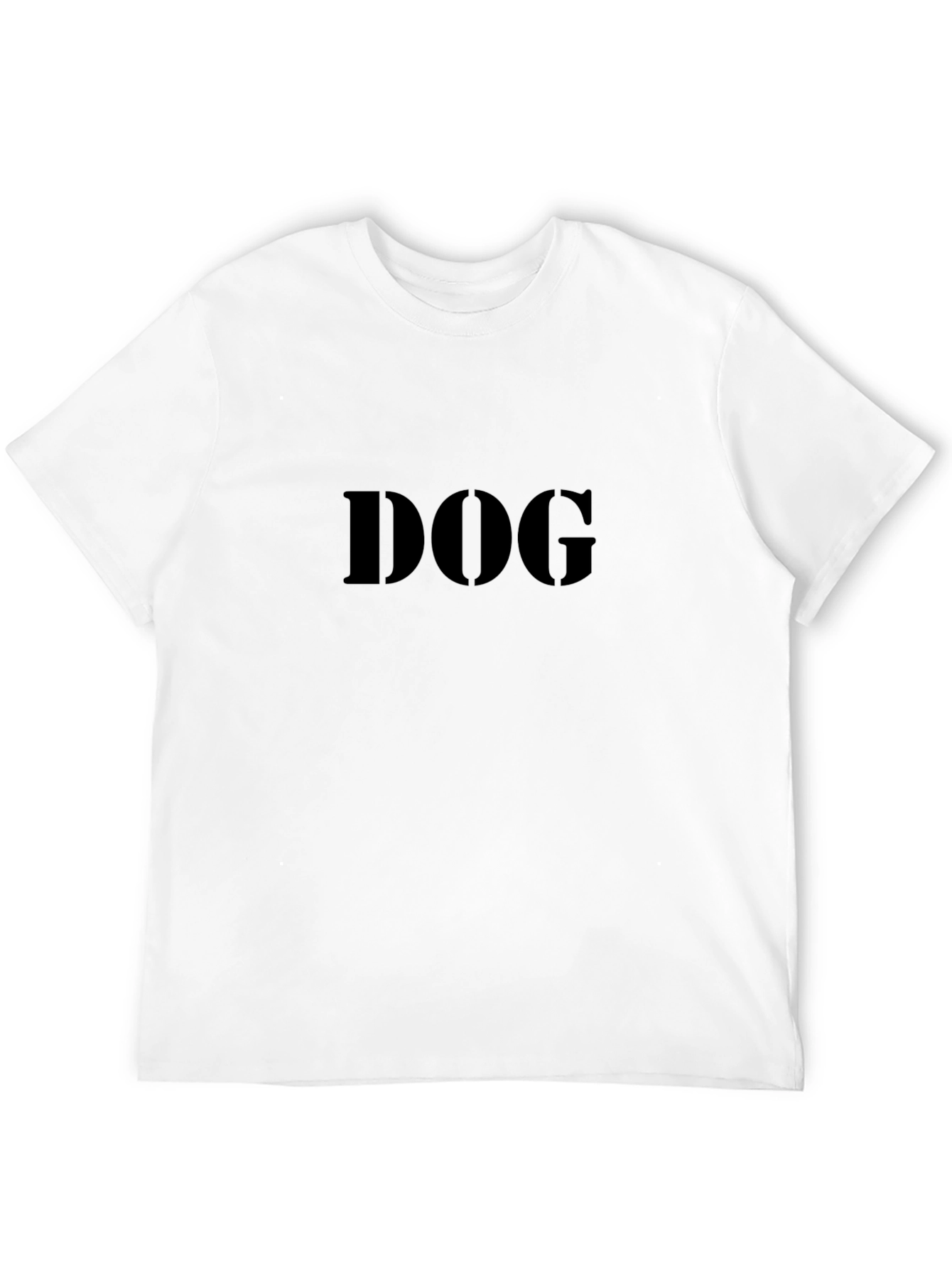 DOG Graphic T-Shirt - Black Crew Neck Tee