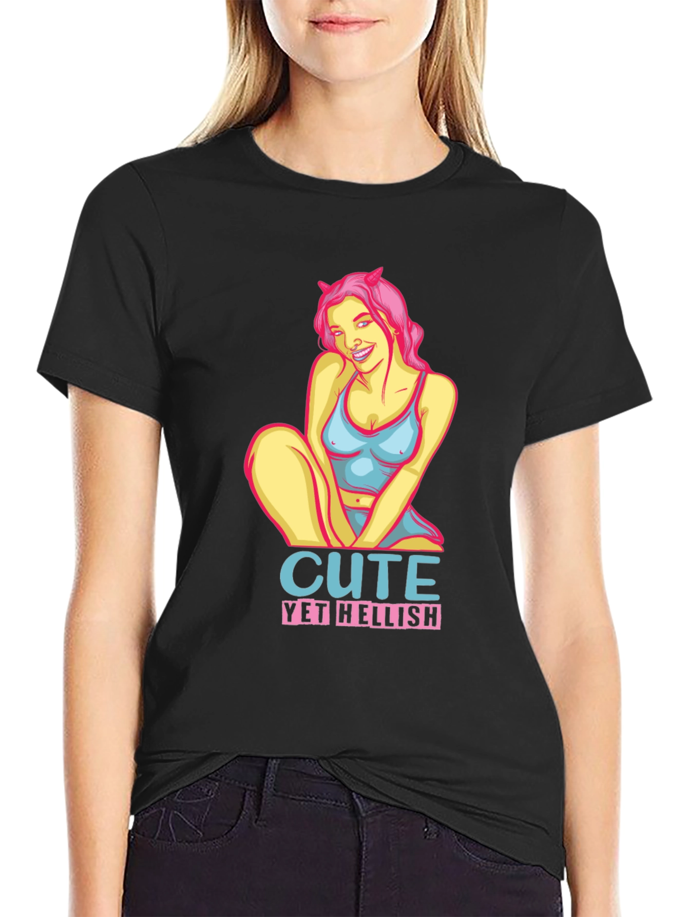 Cute Yet Hellish T-Shirt - Devil Girl Tee
