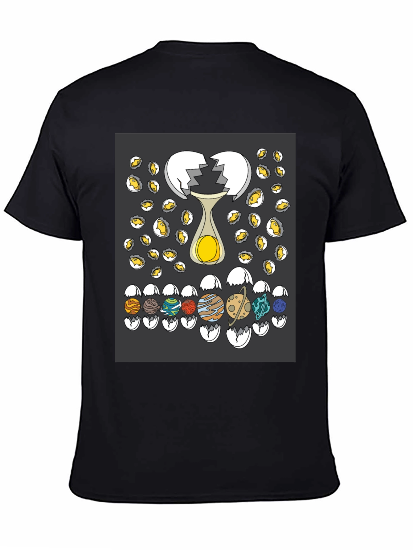 Planetary Egg T-Shirt: Cracked Universe Design