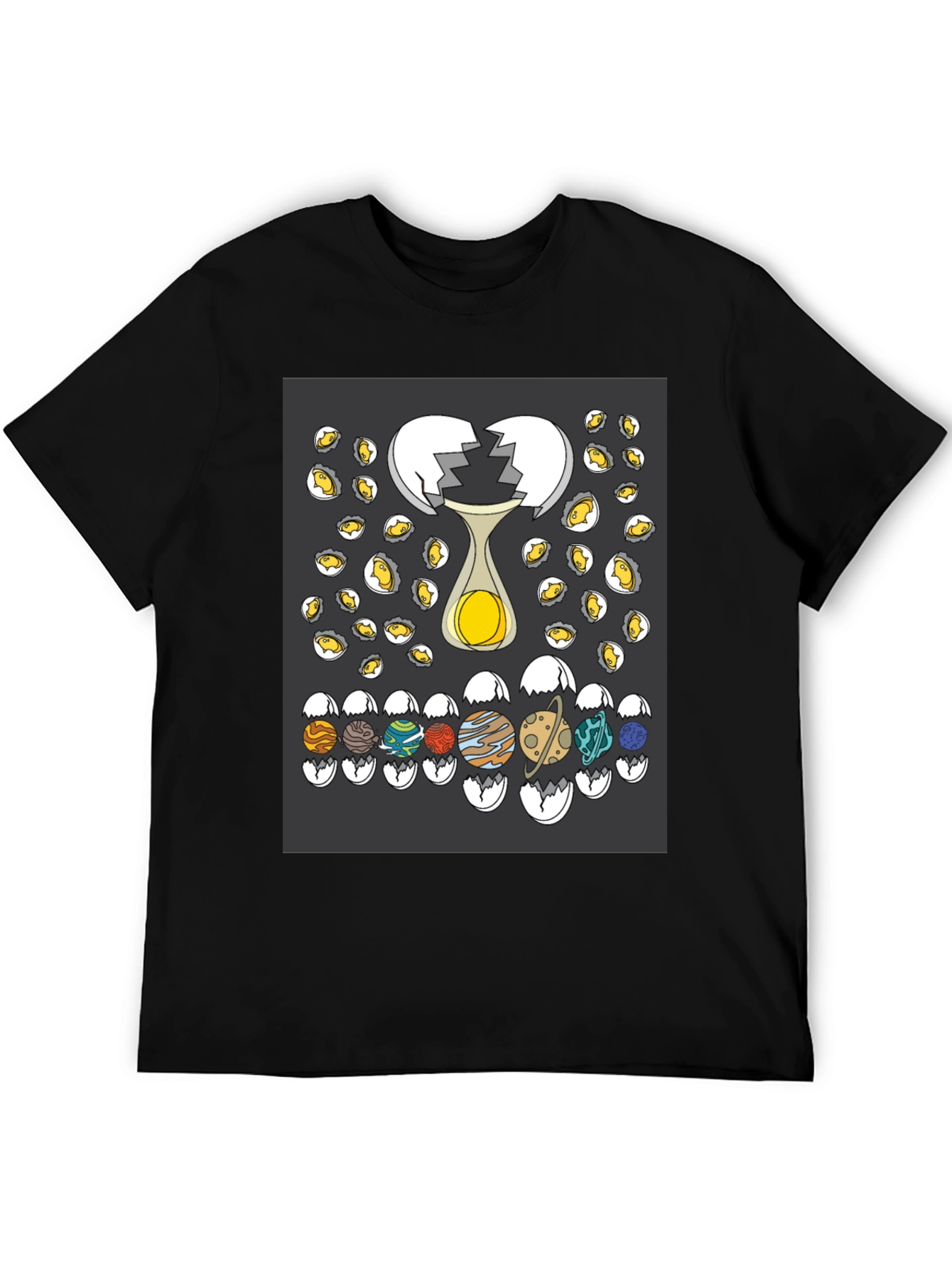 Planetary Egg T-Shirt: Cracked Universe Design