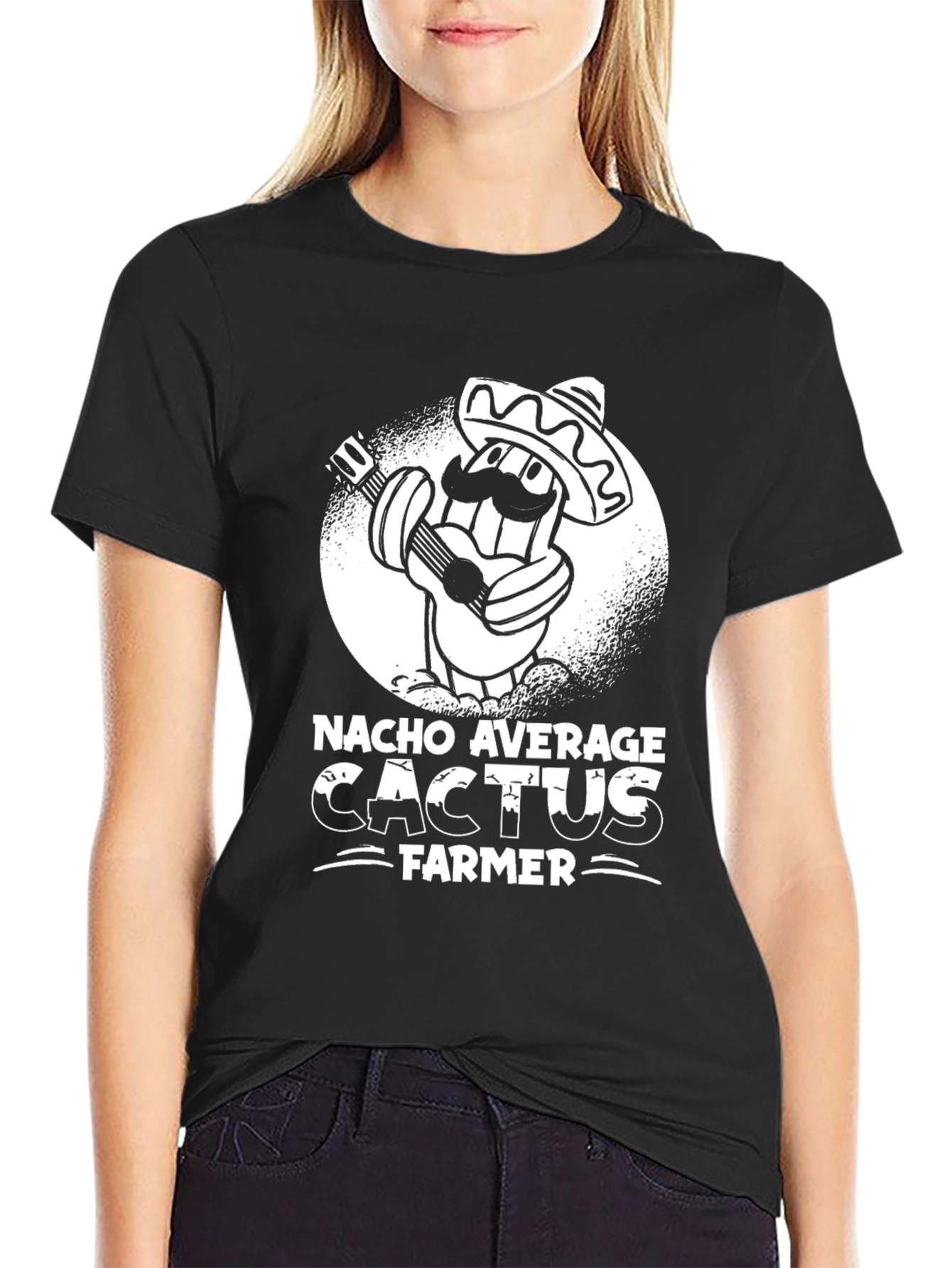 Nacho Average Cactus Farmer Graphic T-Shirt