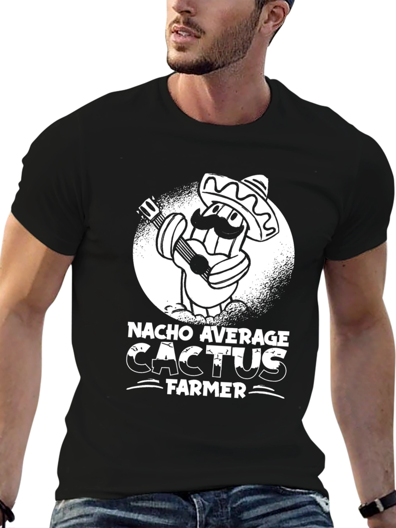 Nacho Average Cactus Farmer Graphic T-Shirt