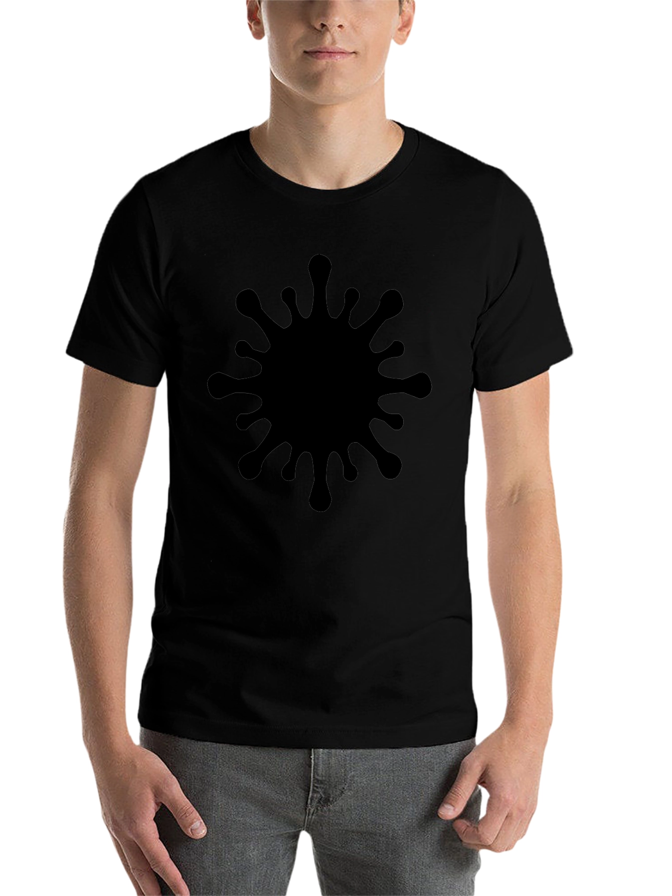 Black Splatter Graphic Tee