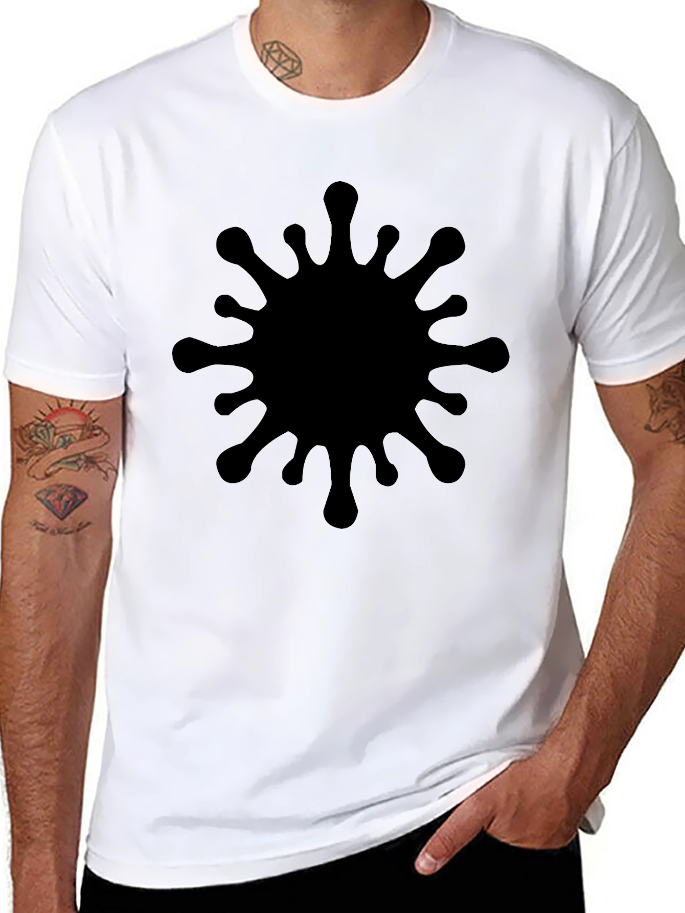 Black Splatter Graphic Tee