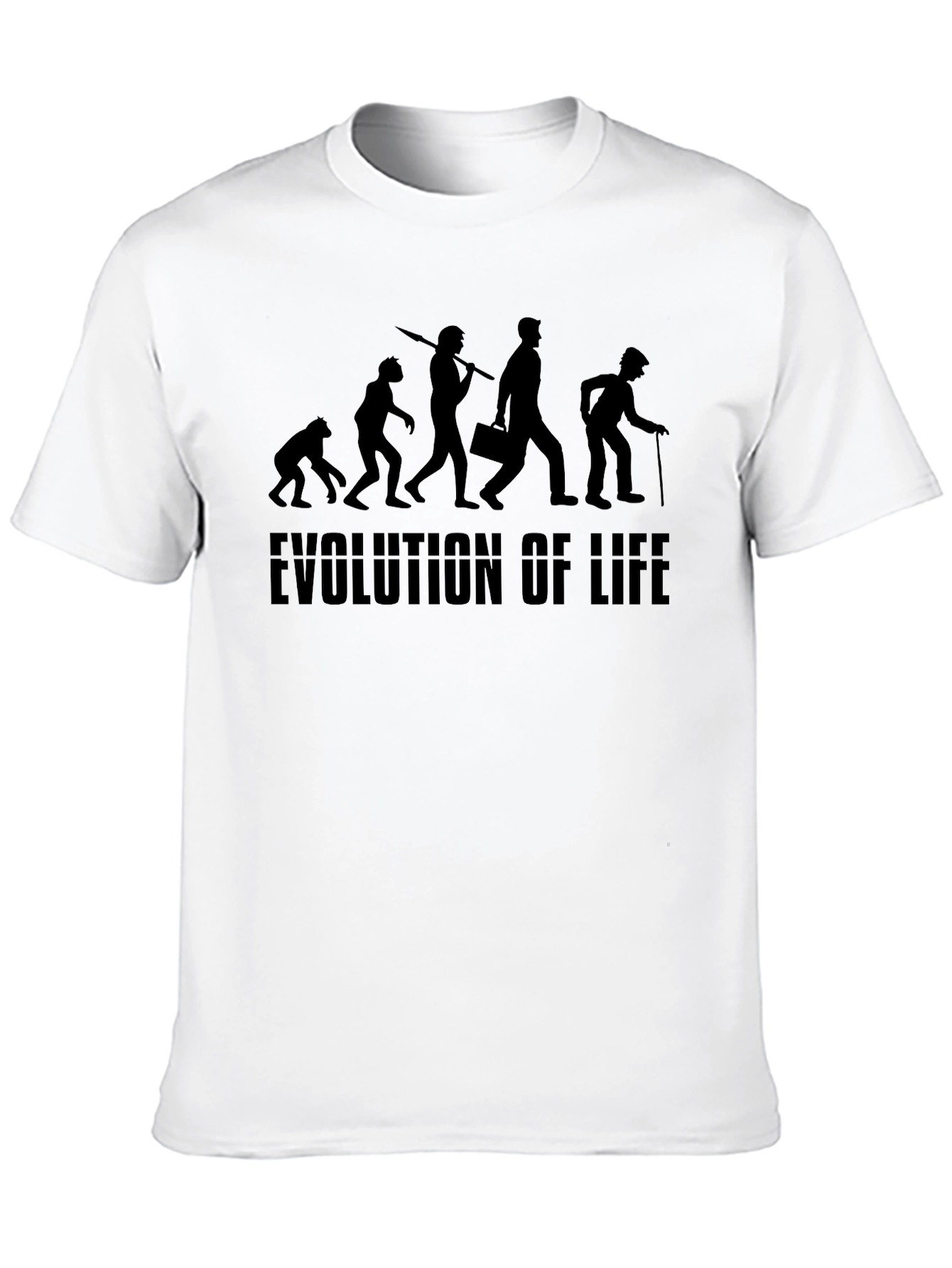 Evolution of Life Black Graphic Tee