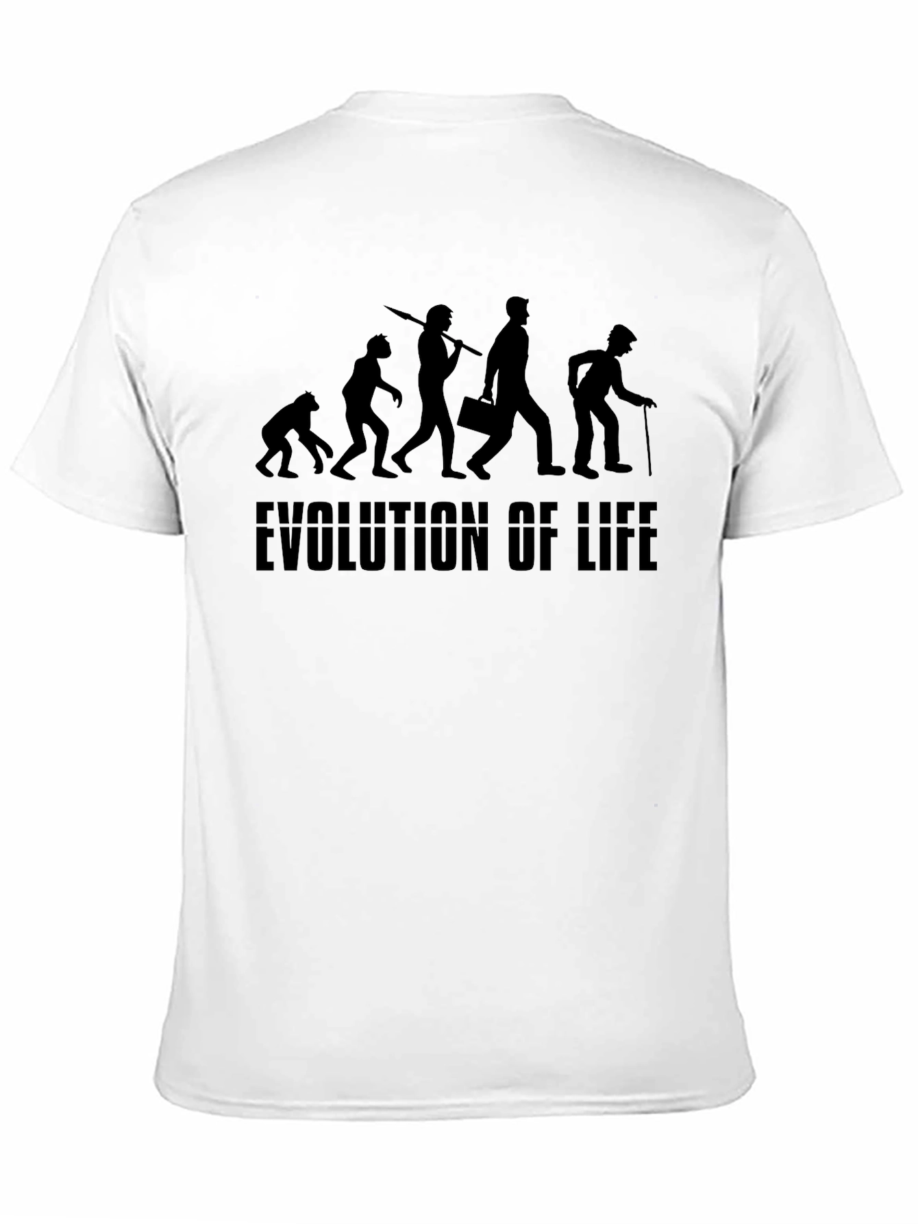 Evolution of Life Black Graphic Tee