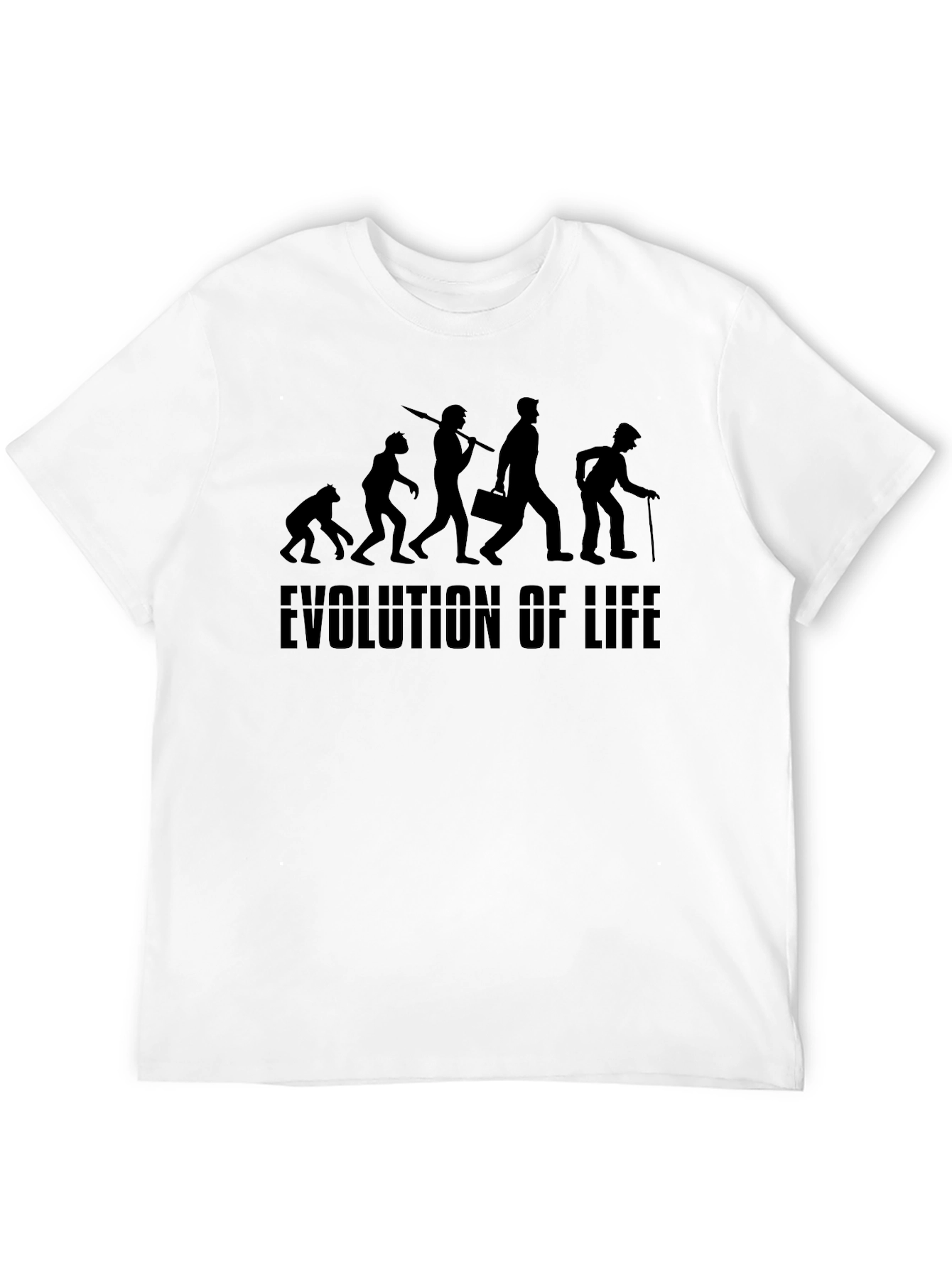 Evolution of Life Black Graphic Tee