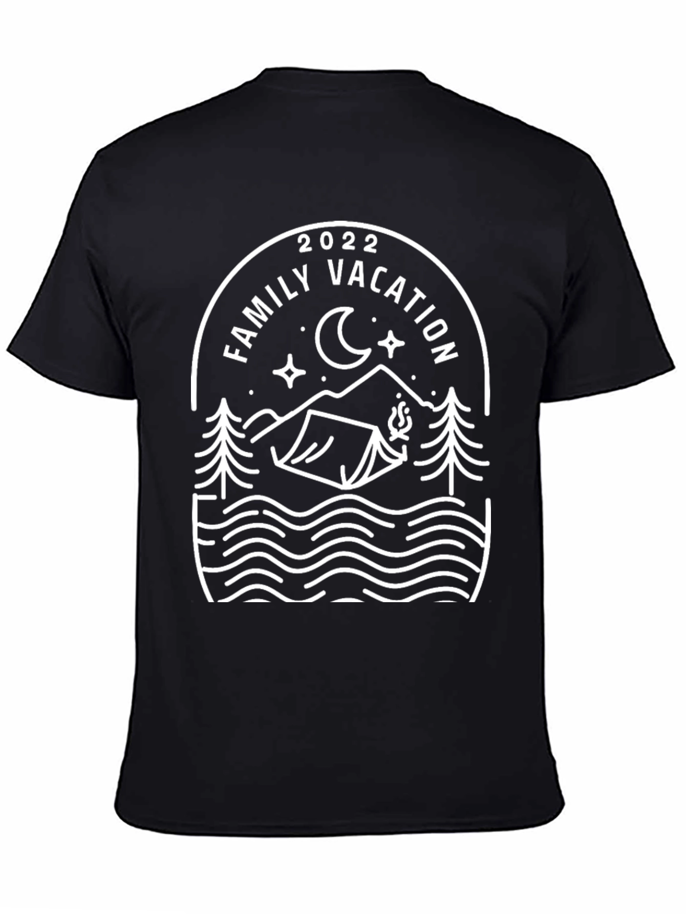 Family Vacation 2022 Black T-Shirt