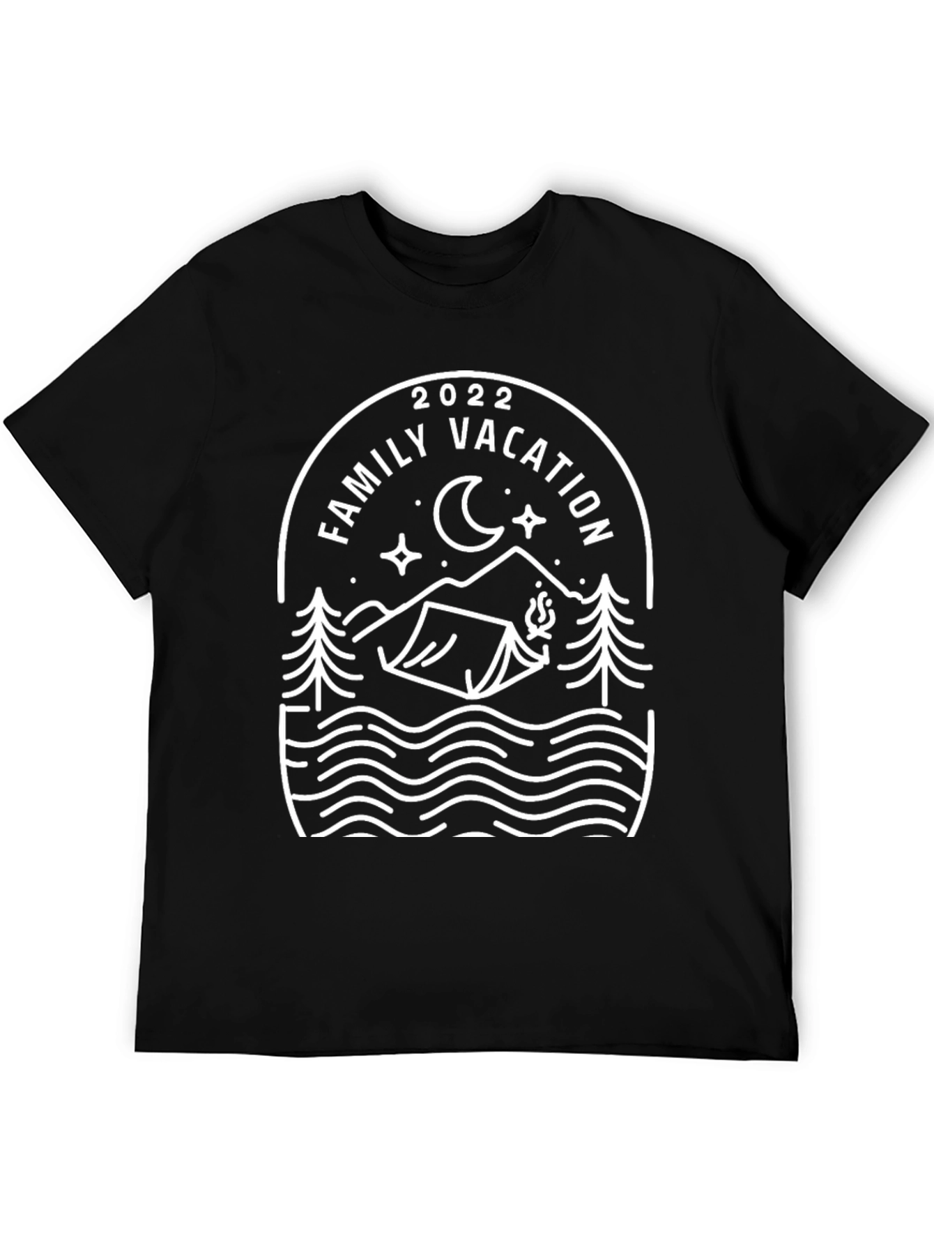 Family Vacation 2022 Black T-Shirt