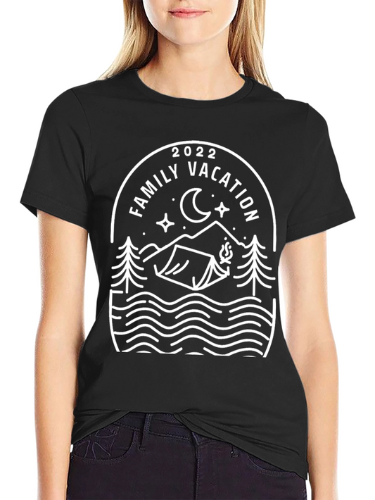 Family Vacation 2022 Black T-Shirt