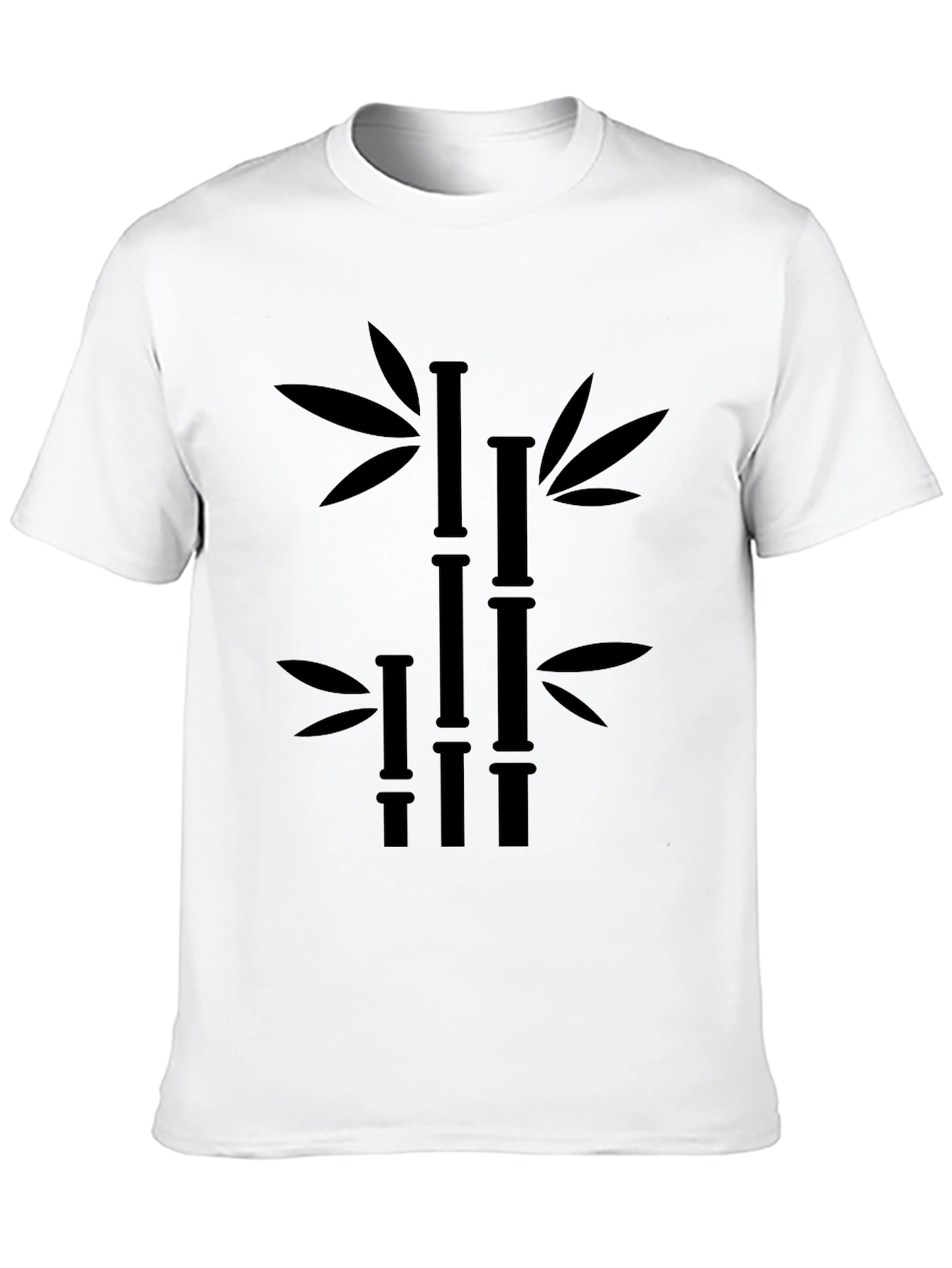 Bamboo Graphic Tee - Mens Black T-Shirt