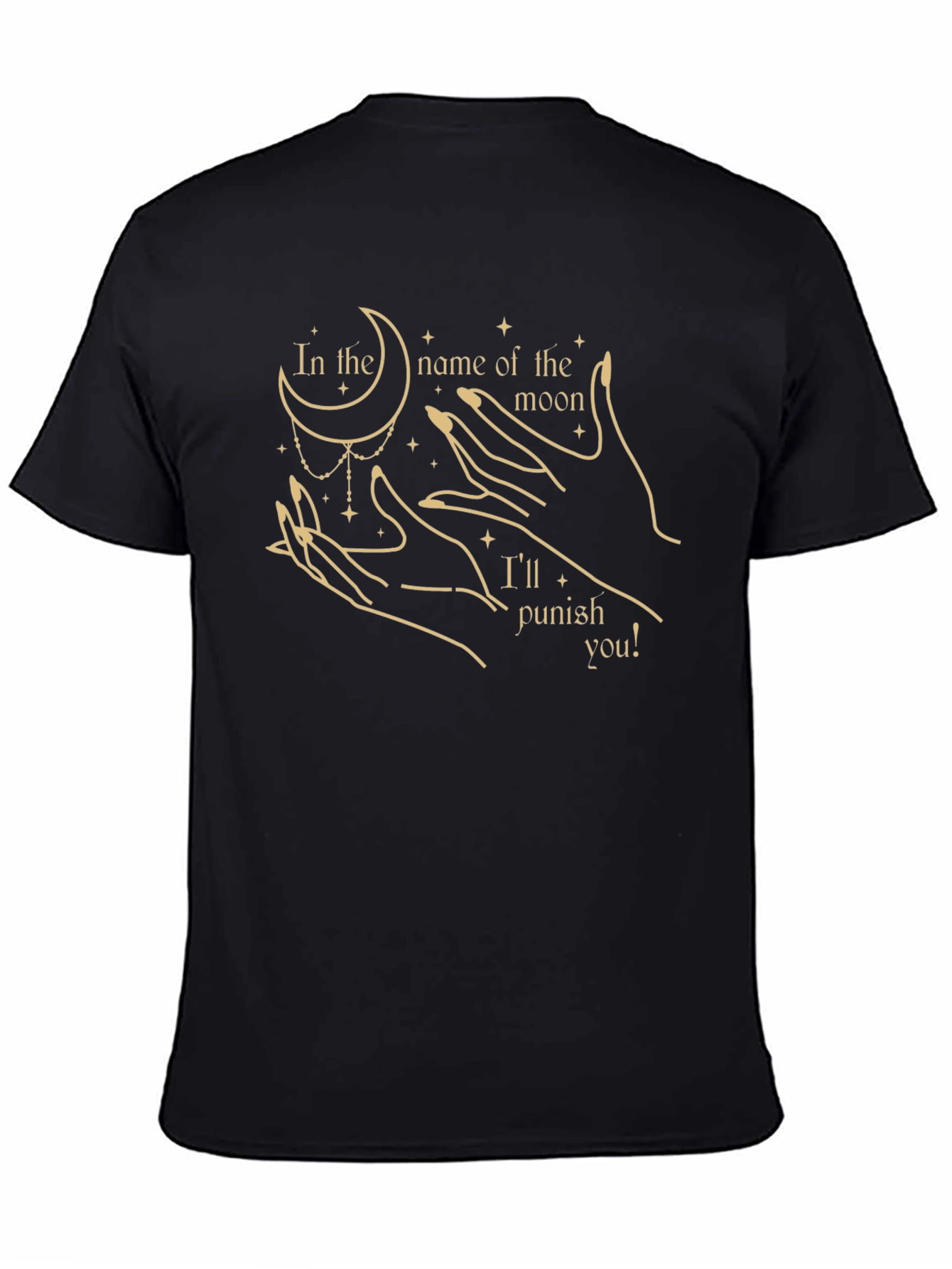 Moon Punish Graphic Tee - Black T-Shirt