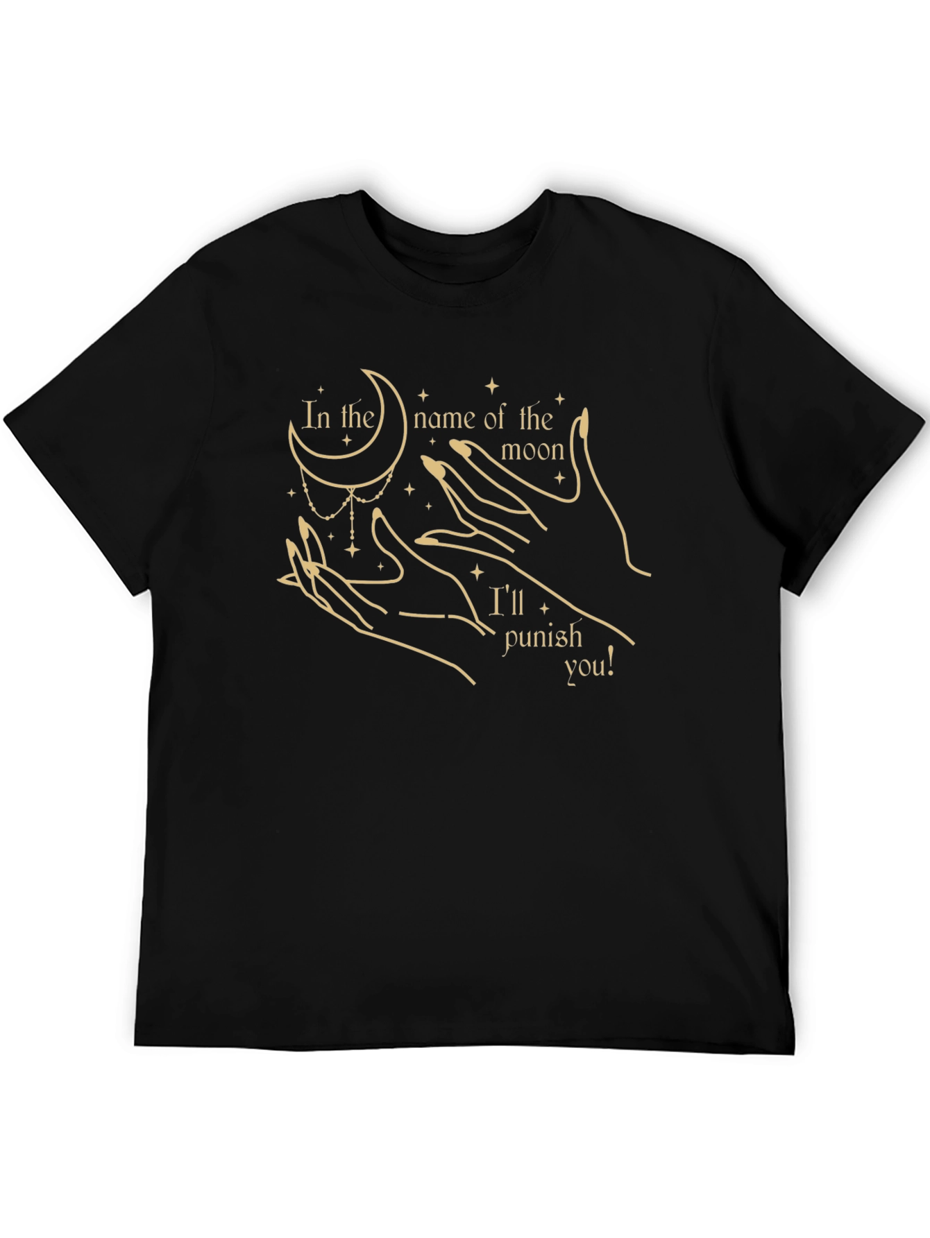 Moon Punish Graphic Tee - Black T-Shirt