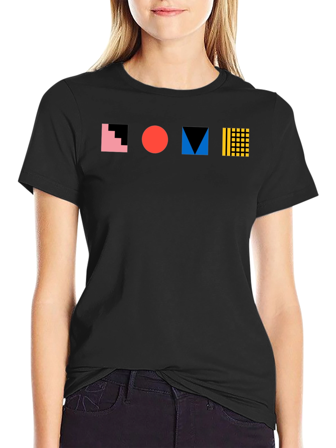 Geometric LOVE Graphic Tee - Modern Casual Style
