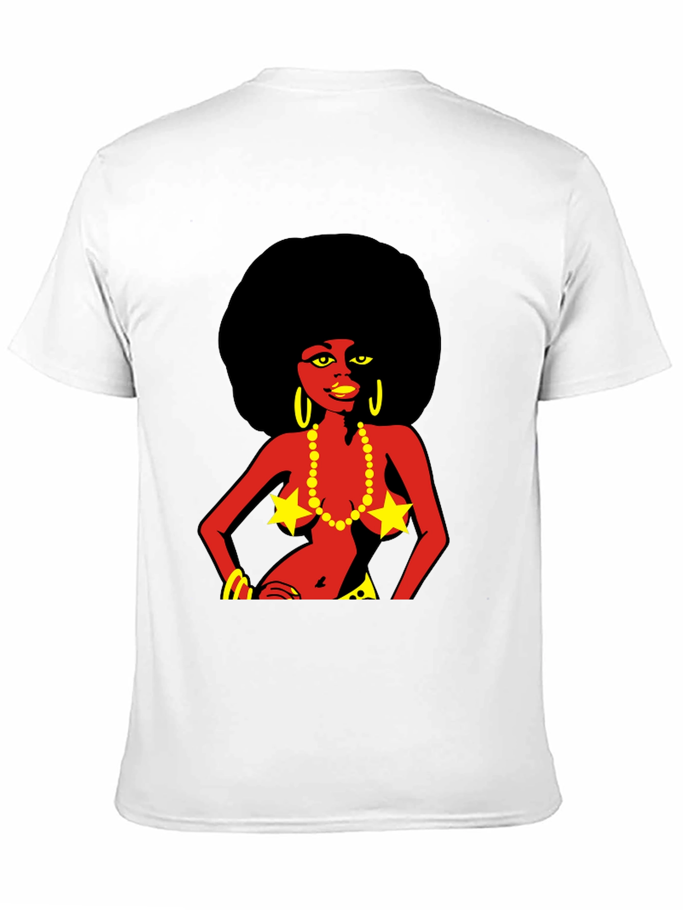 Retro Afro Girl Graphic T-Shirt - Bold & Unique!