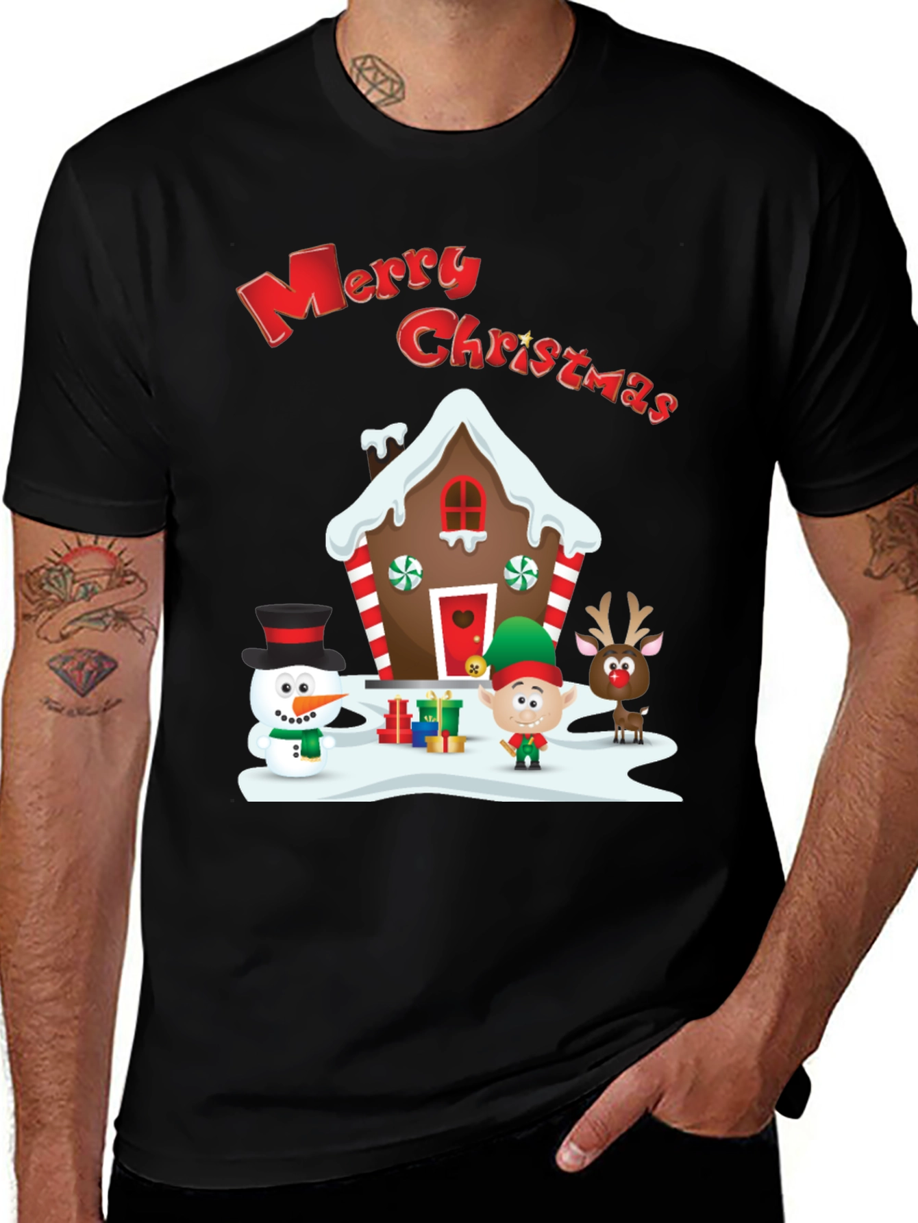Festive Christmas Graphic Tee