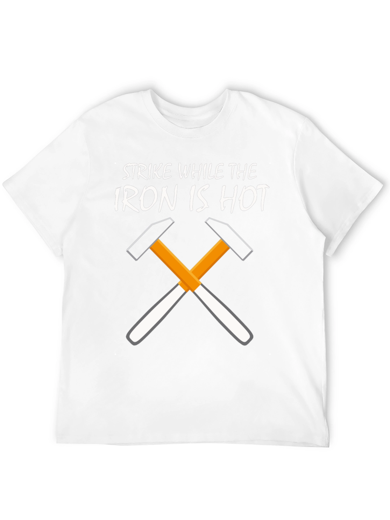 Strike While the Iron Is Hot Black T-Shirt