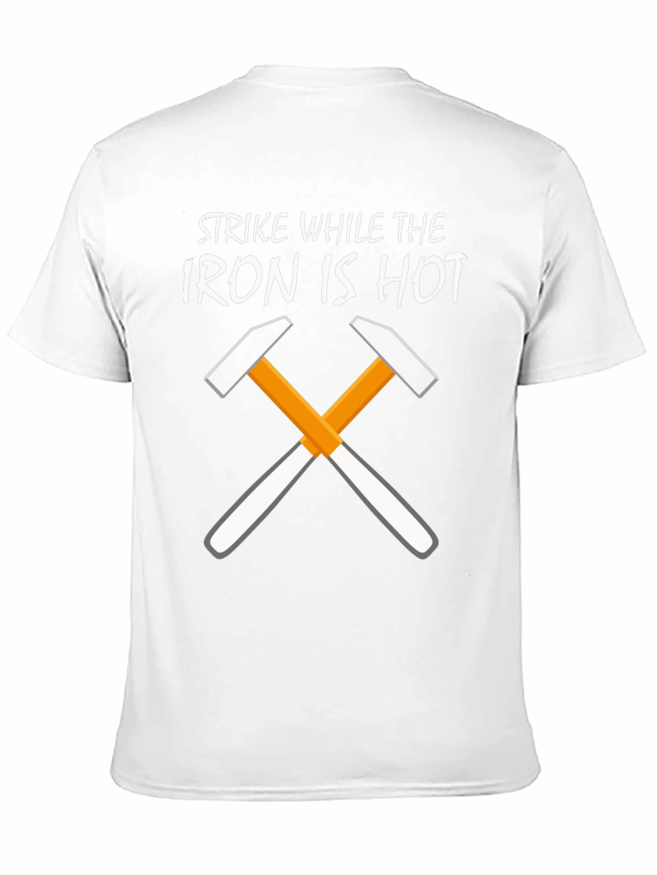 Strike While the Iron Is Hot Black T-Shirt