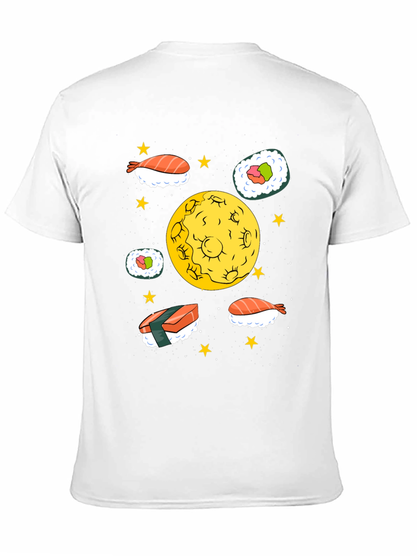 Sushi Moon Black Graphic Tee