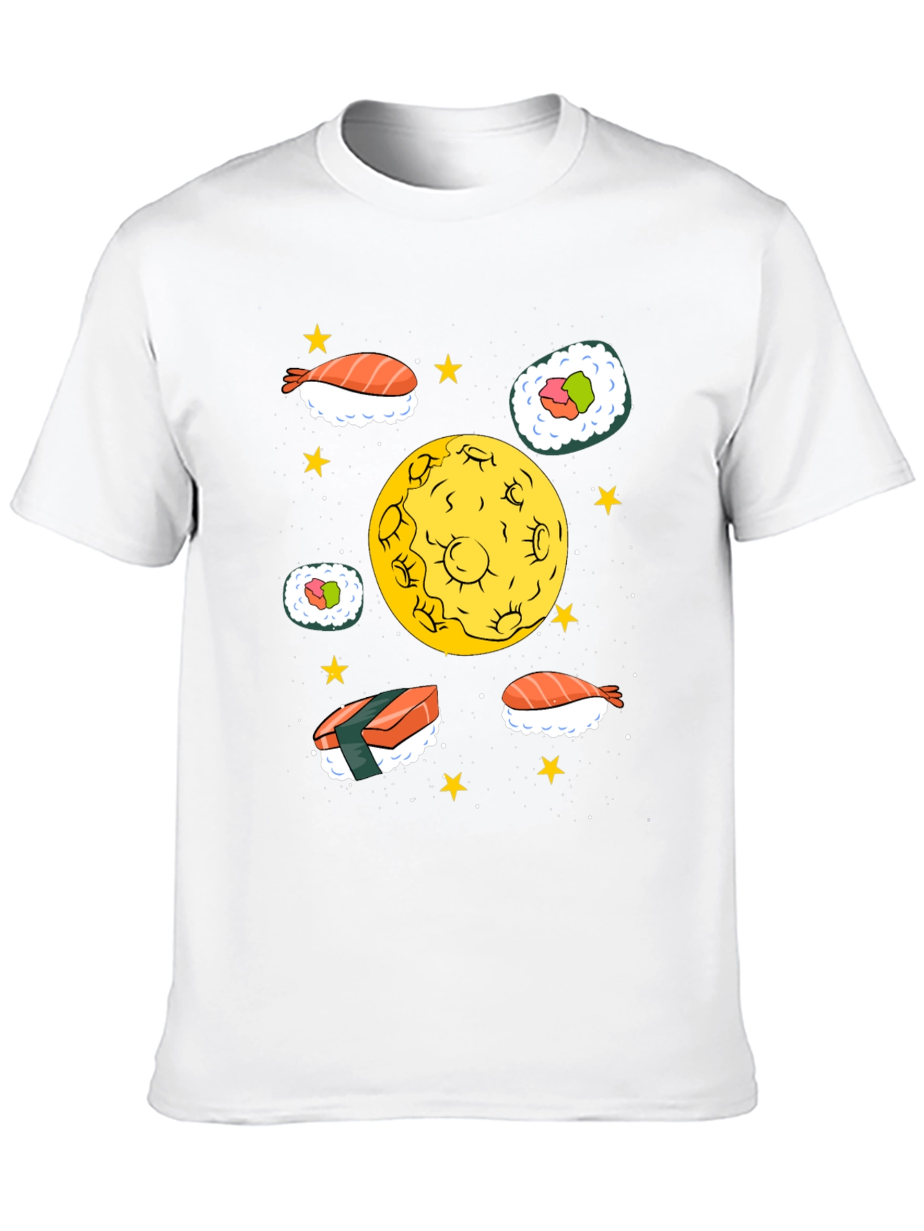 Sushi Moon Black Graphic Tee
