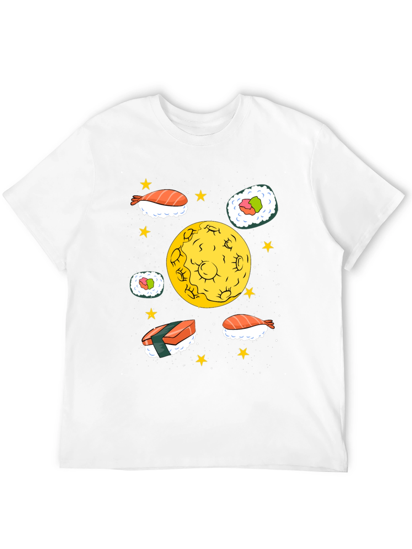 Sushi Moon Black Graphic Tee