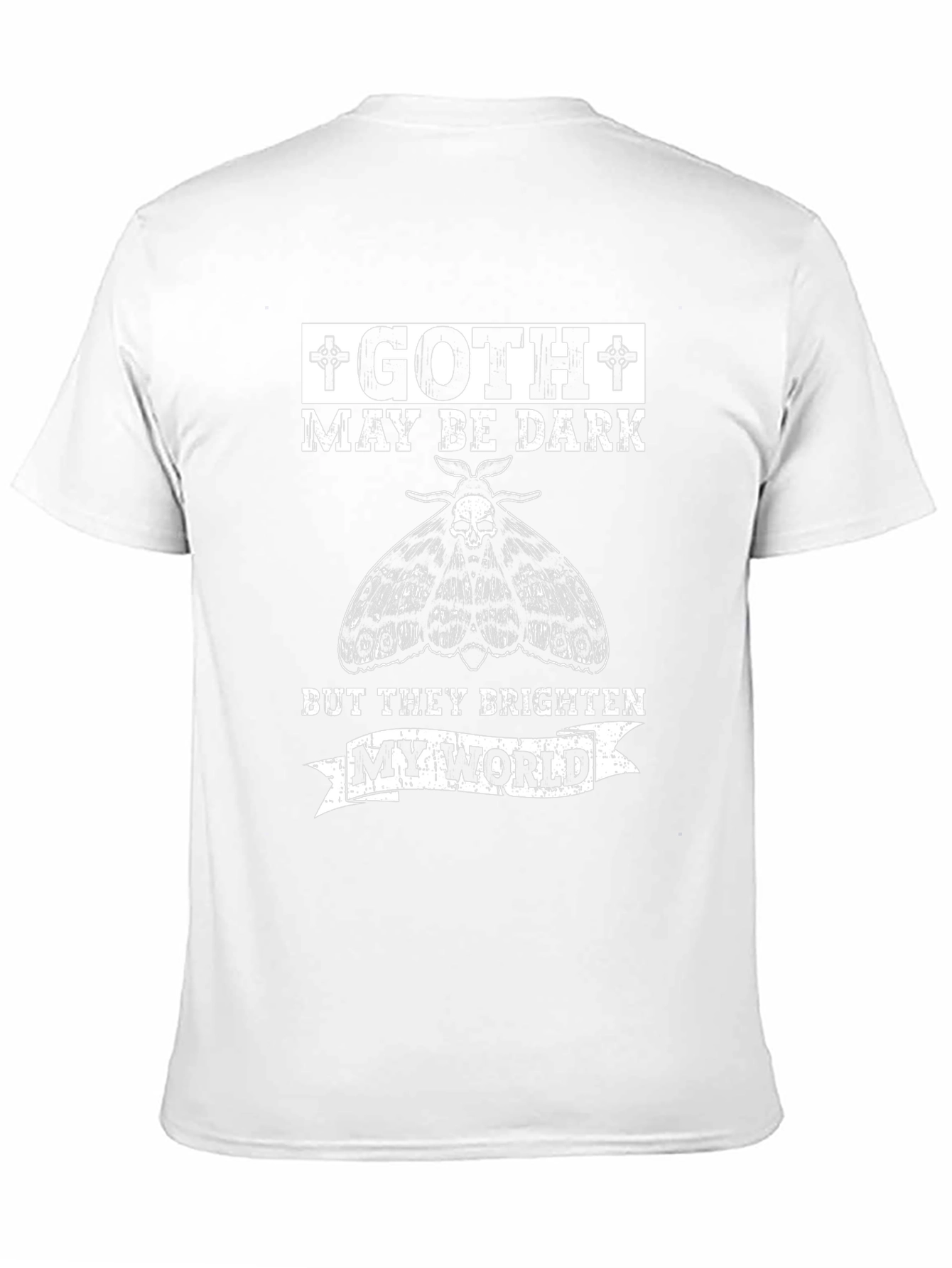 Goth Moth Graphic T-Shirt - Dark Humor Tee