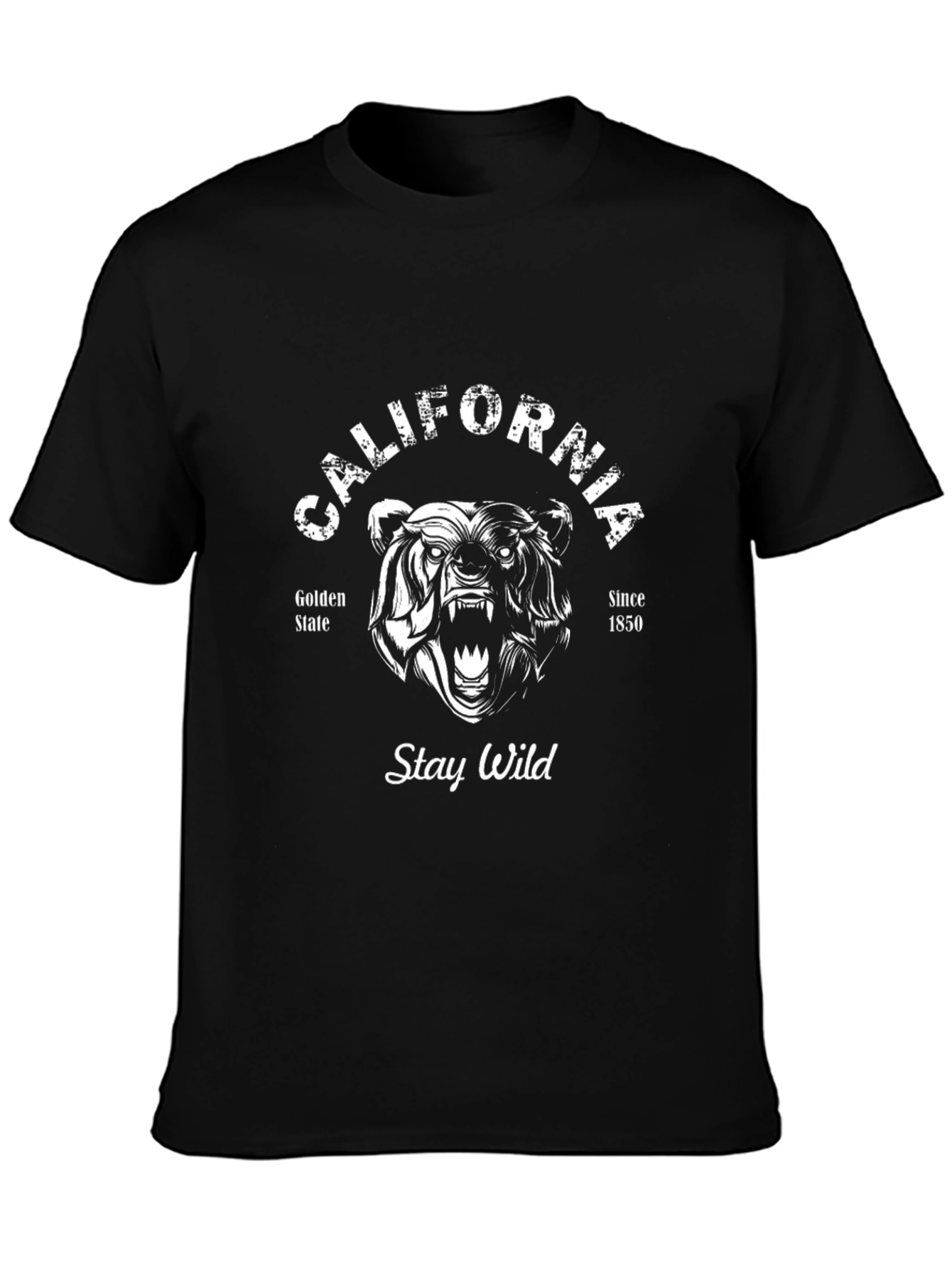 California Bear Graphic Tee - Stay Wild T-Shirt