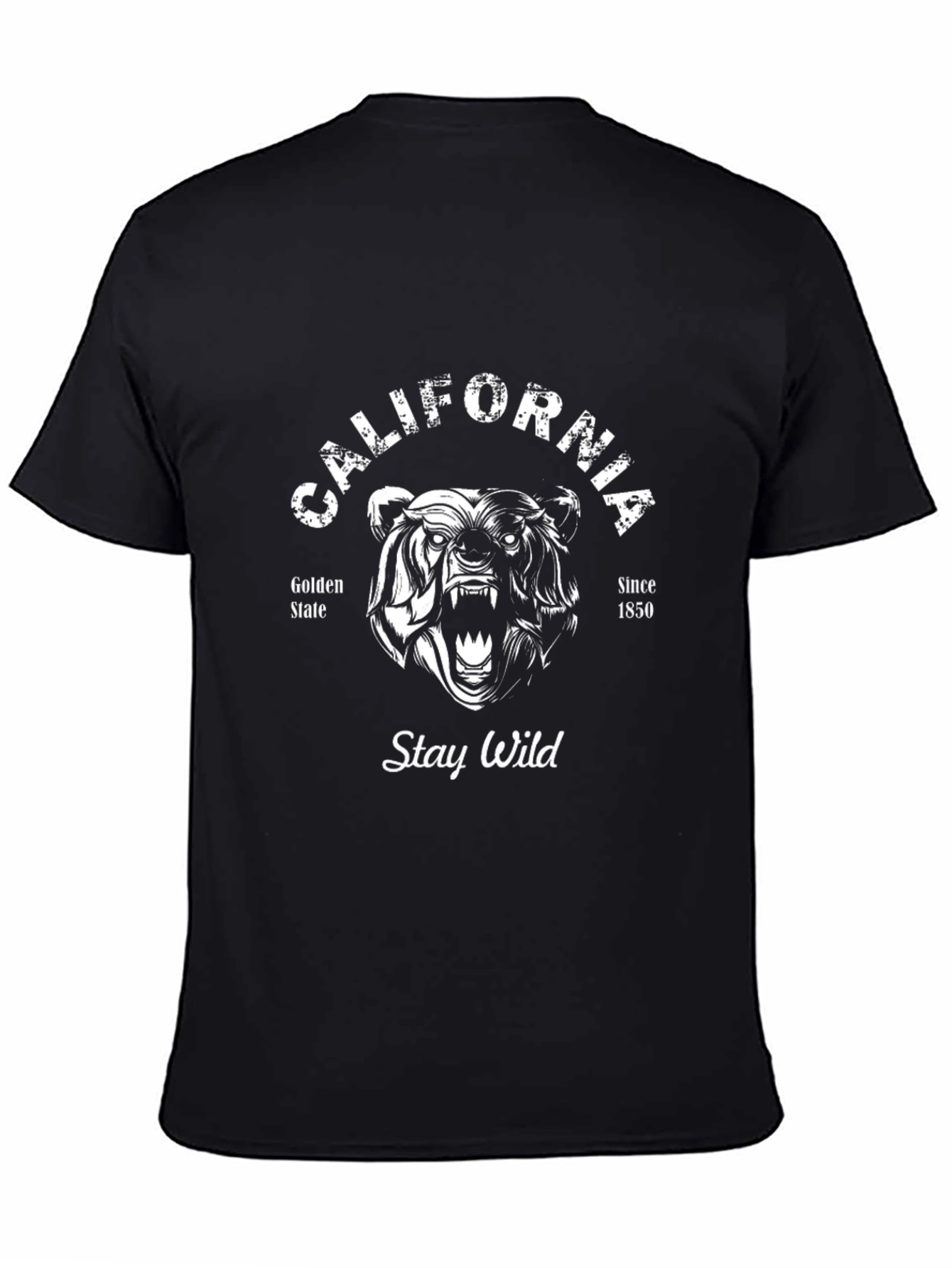 California Bear Graphic Tee - Stay Wild T-Shirt