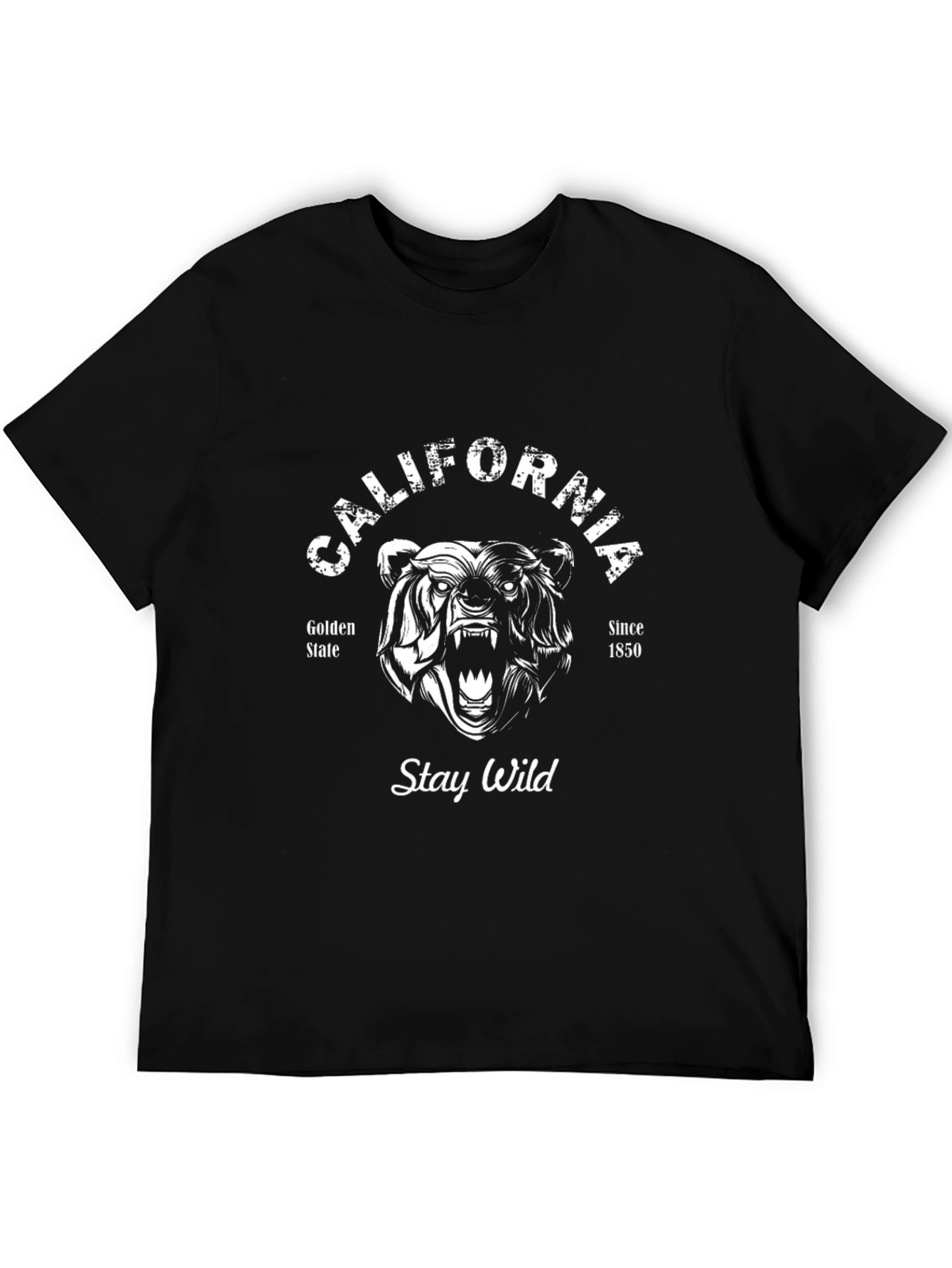 California Bear Graphic Tee - Stay Wild T-Shirt