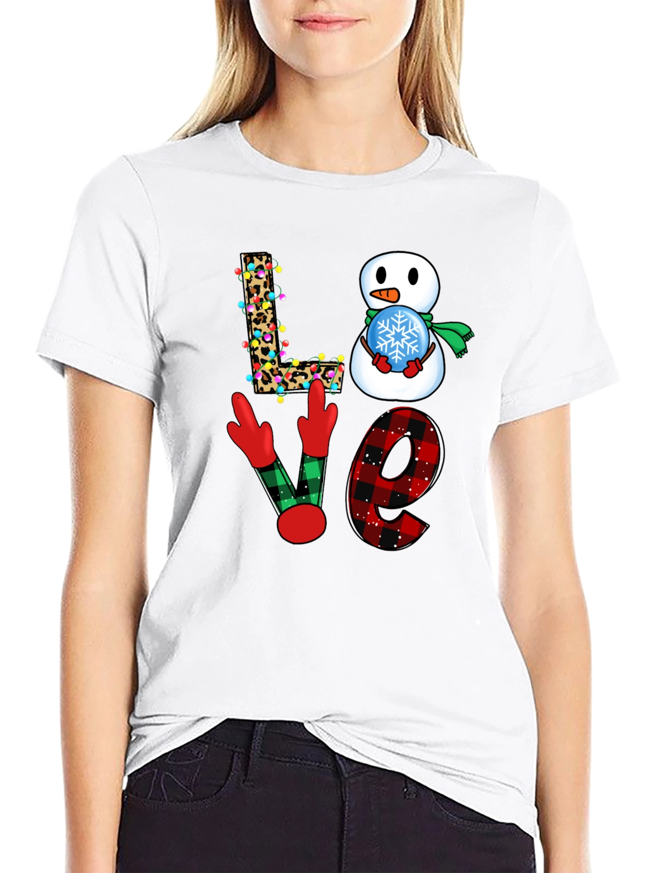 Festive Love Christmas Graphic T-Shirt
