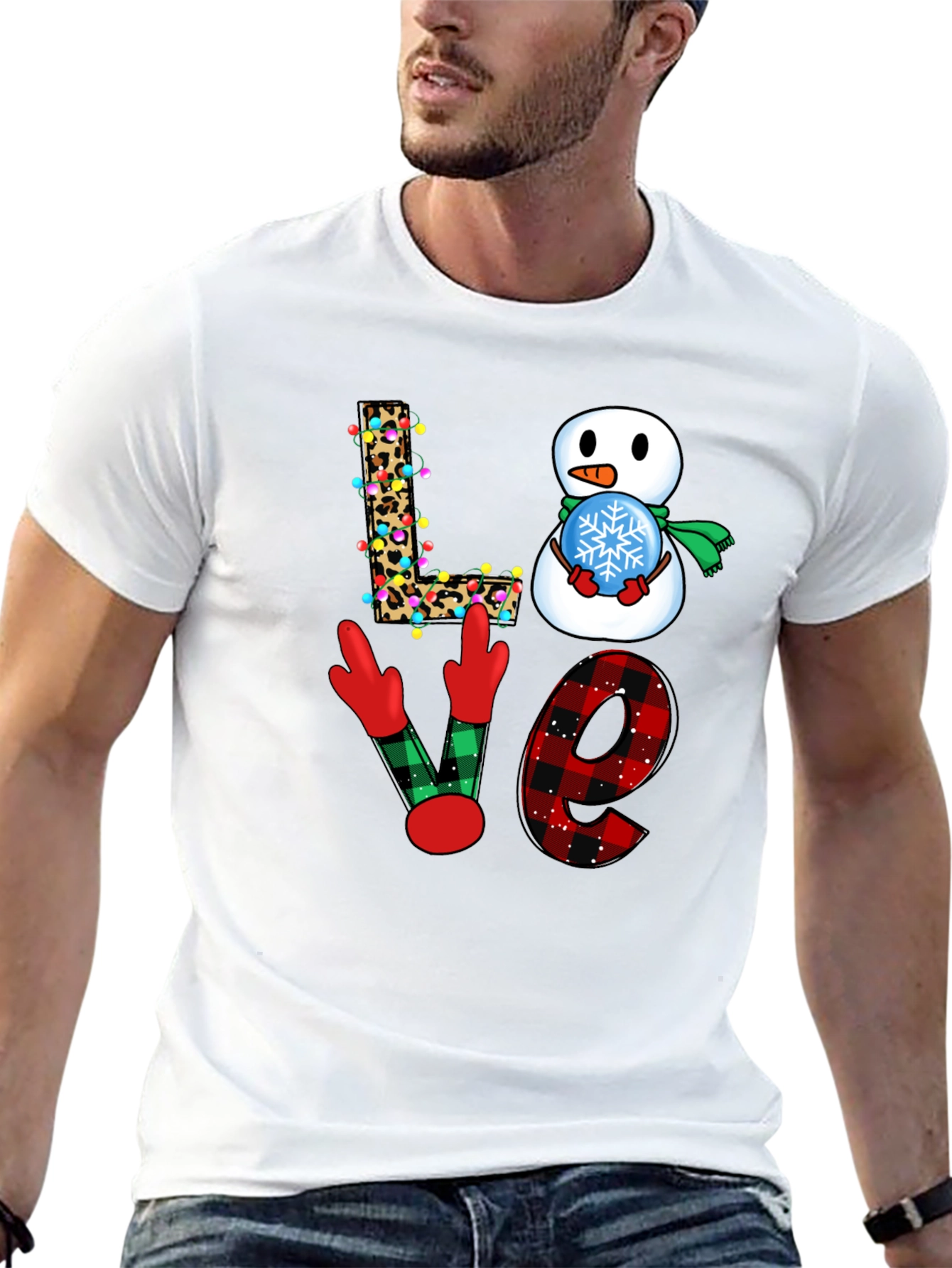Festive Love Christmas Graphic T-Shirt