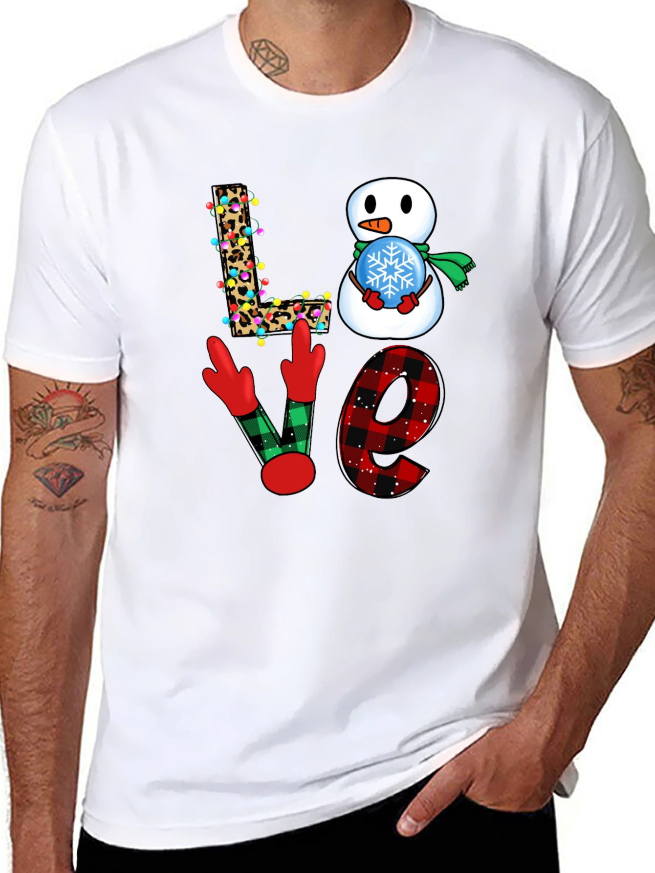 Festive Love Christmas Graphic T-Shirt