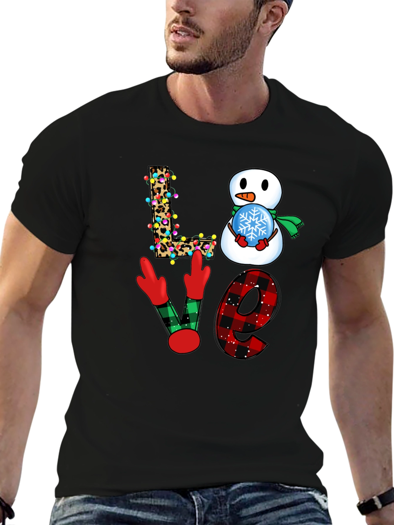 Festive Love Christmas Graphic T-Shirt