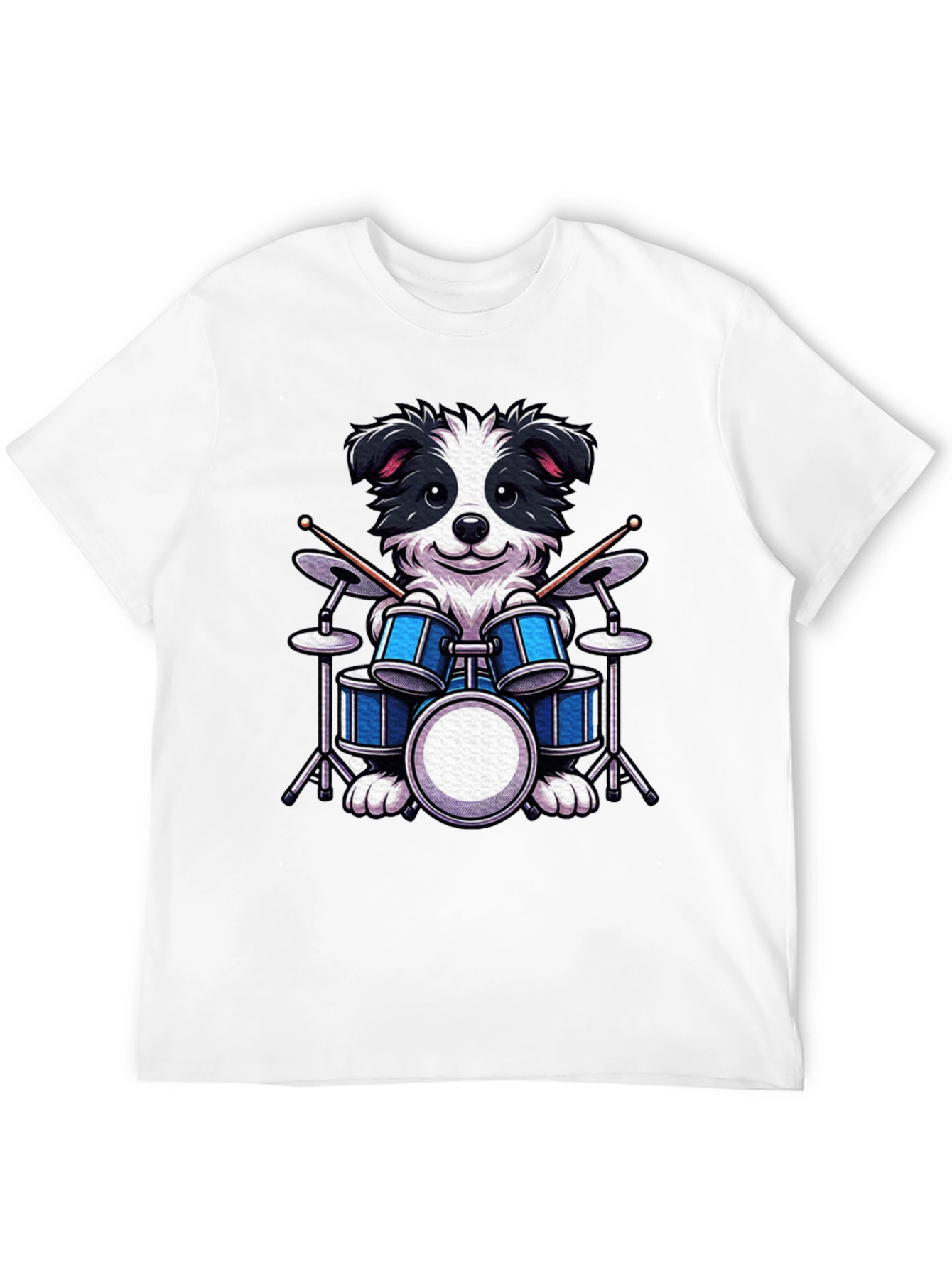 Drummer Dog T-Shirt - Black
