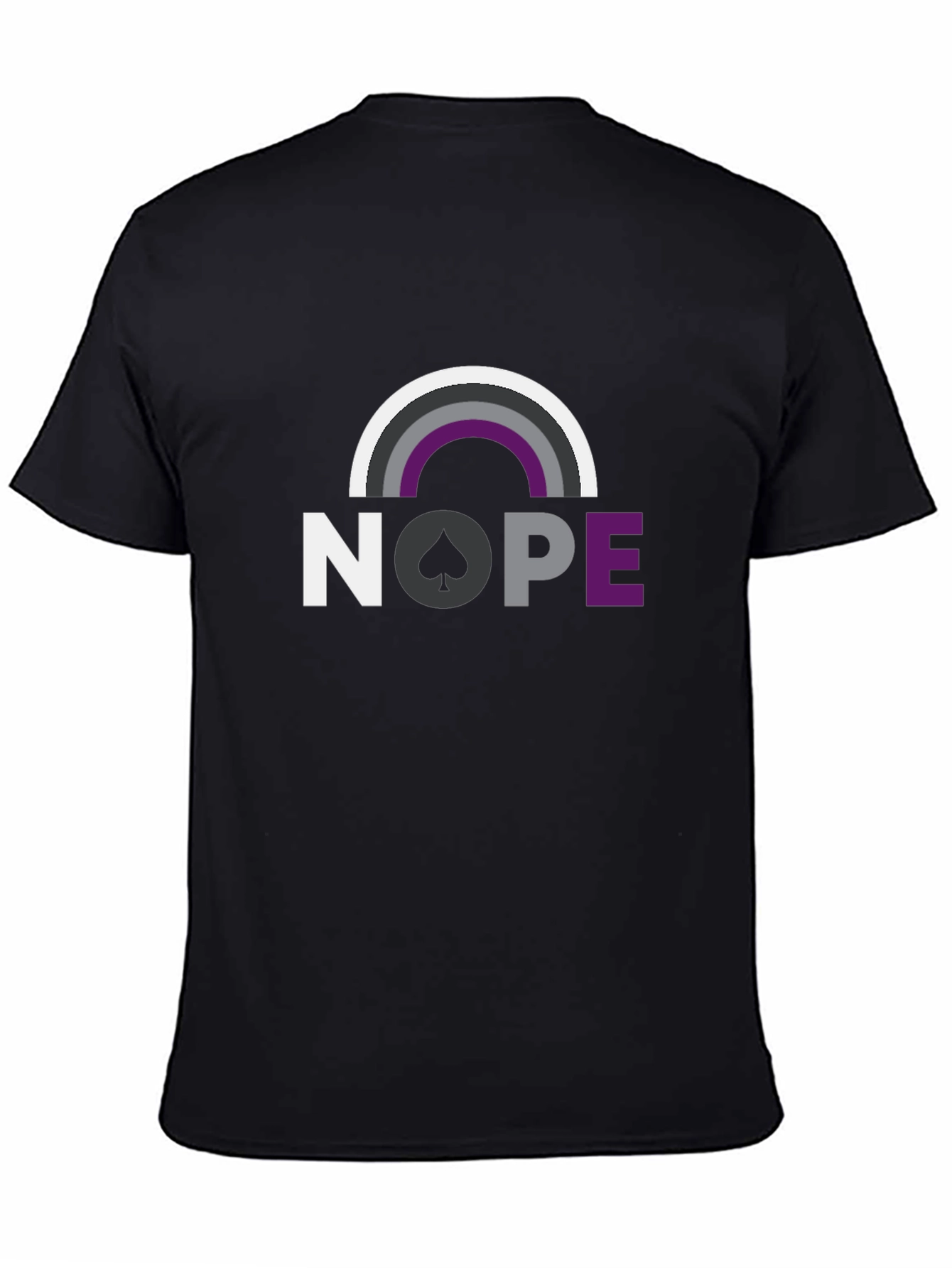 Asexual Pride Nope T-Shirt Ace Rainbow Graphic Tee